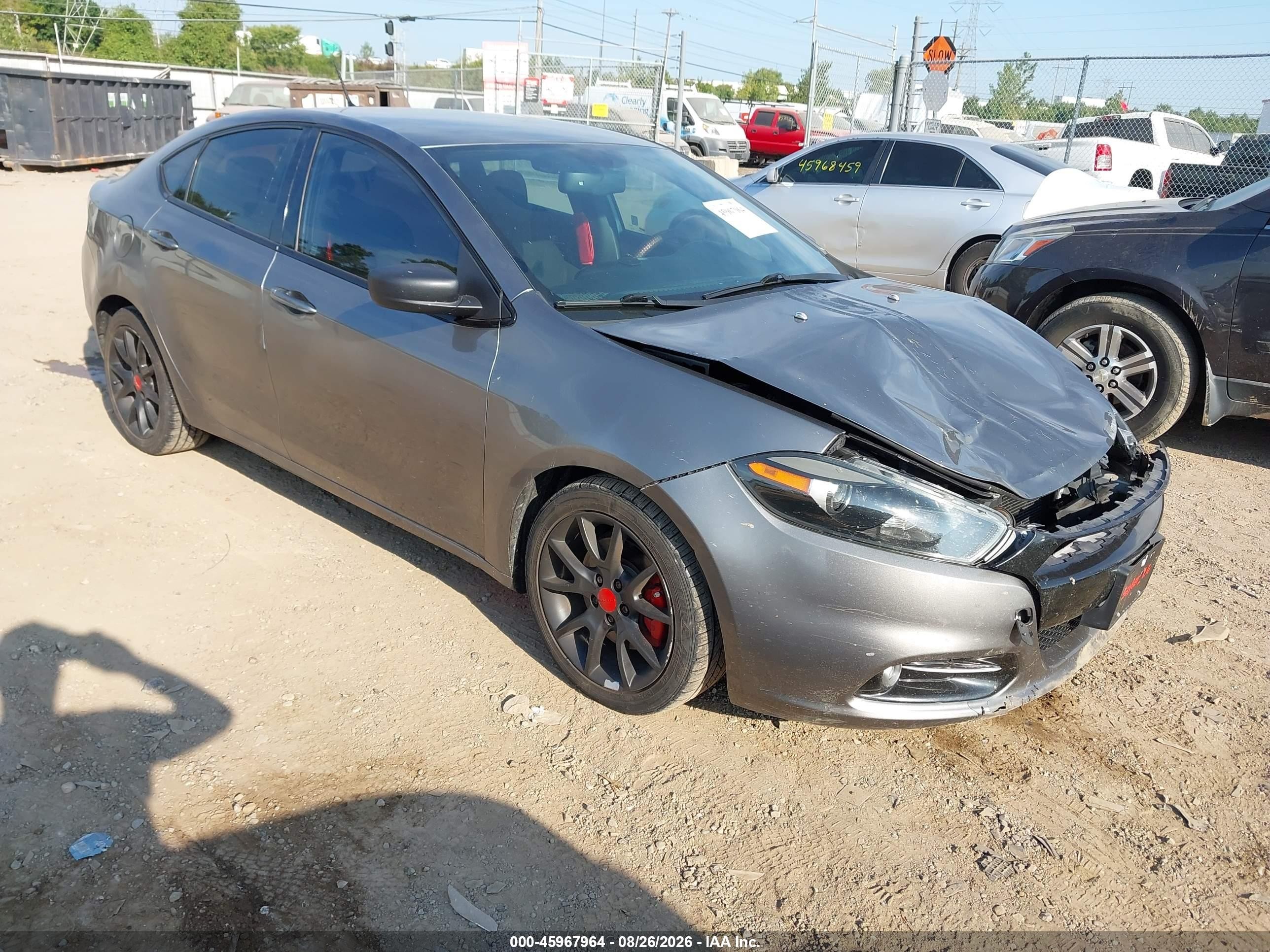 2013 Dodge Dart Rallye Gray vin: 1C3CDFBH0DD257833