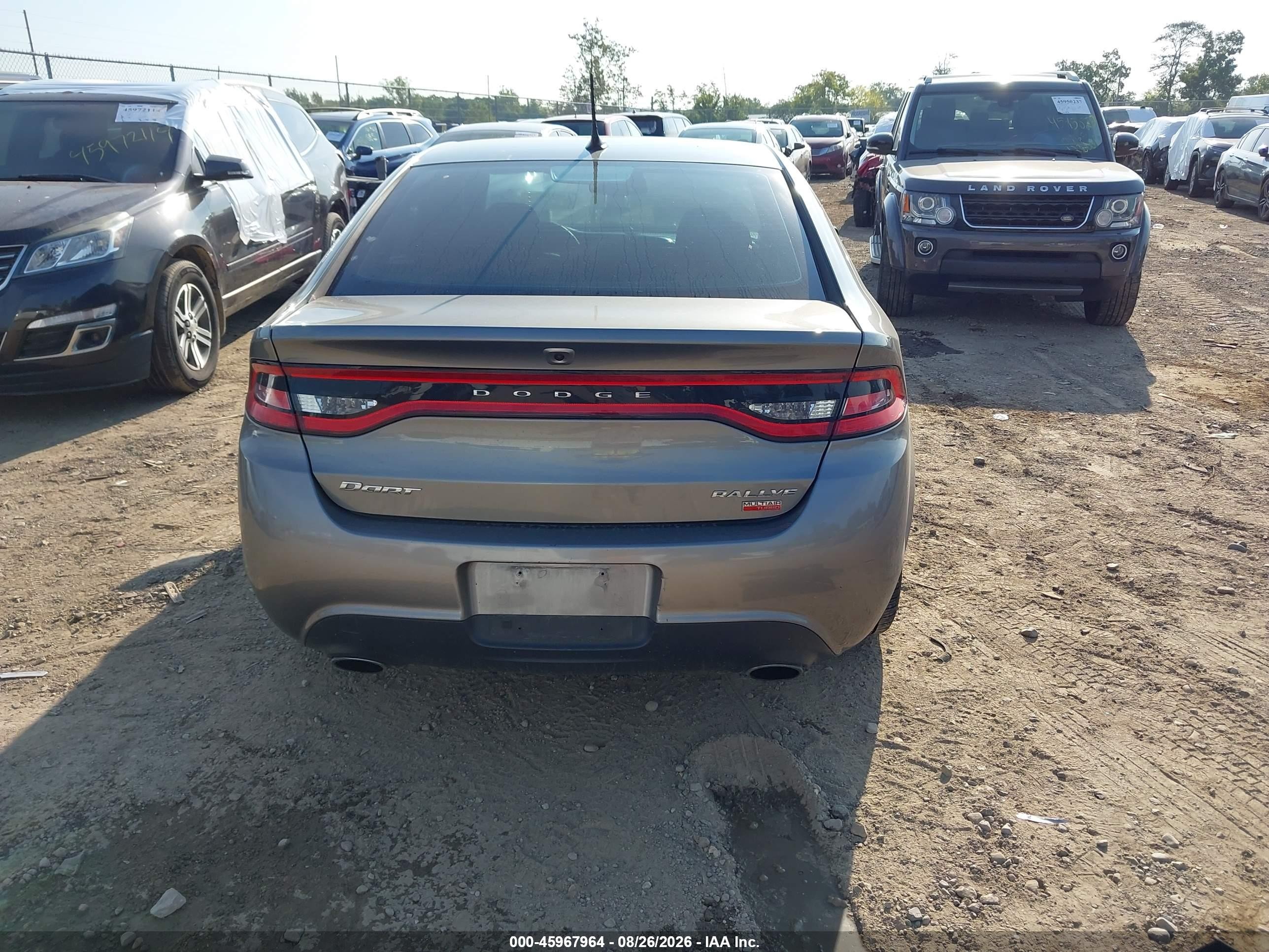 2013 Dodge Dart Rallye Gray vin: 1C3CDFBH0DD257833