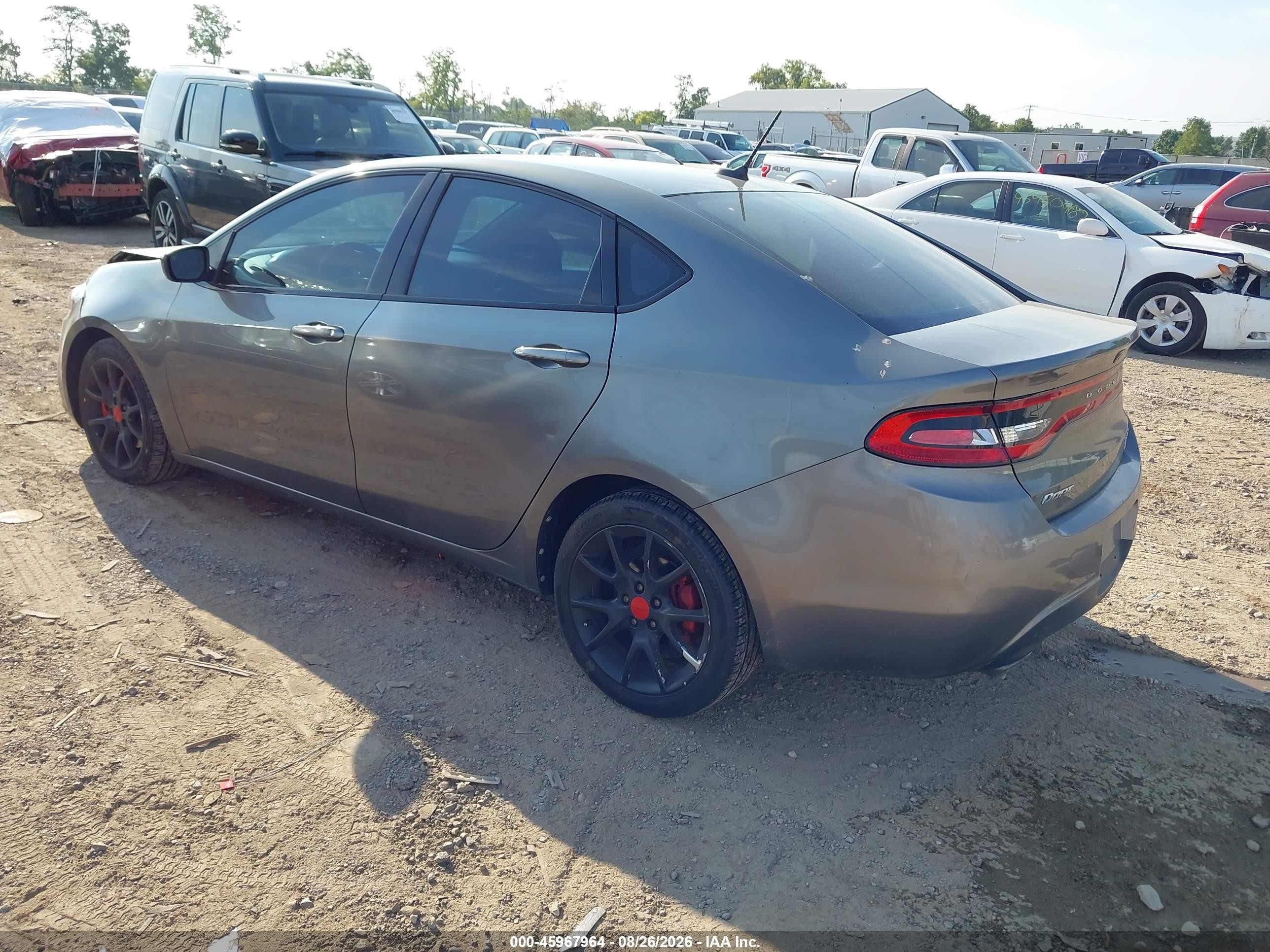 2013 Dodge Dart Rallye Gray vin: 1C3CDFBH0DD257833