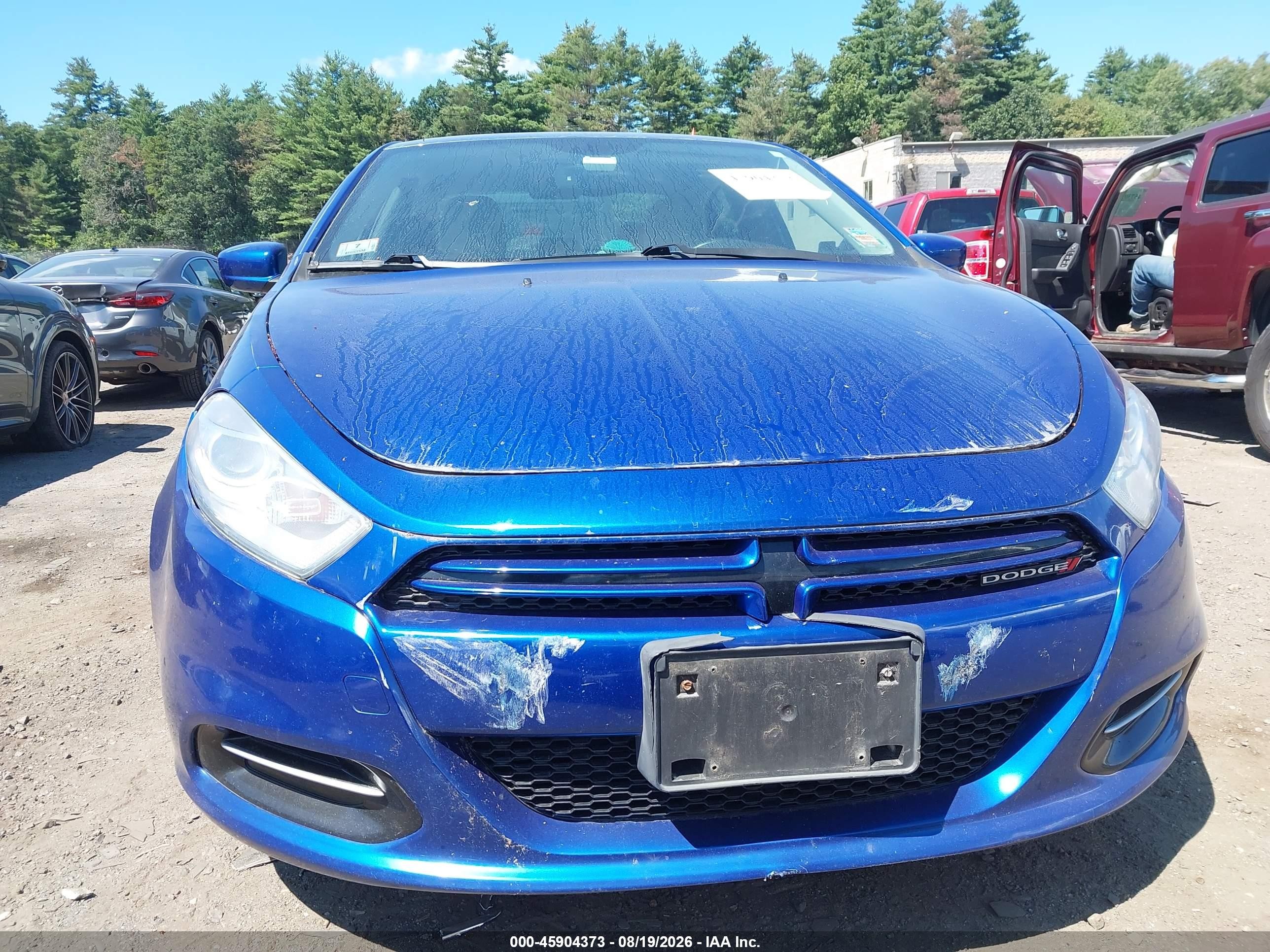 2013 Dodge Dart Sxt Blue vin: 1C3CDFBH0DD708551