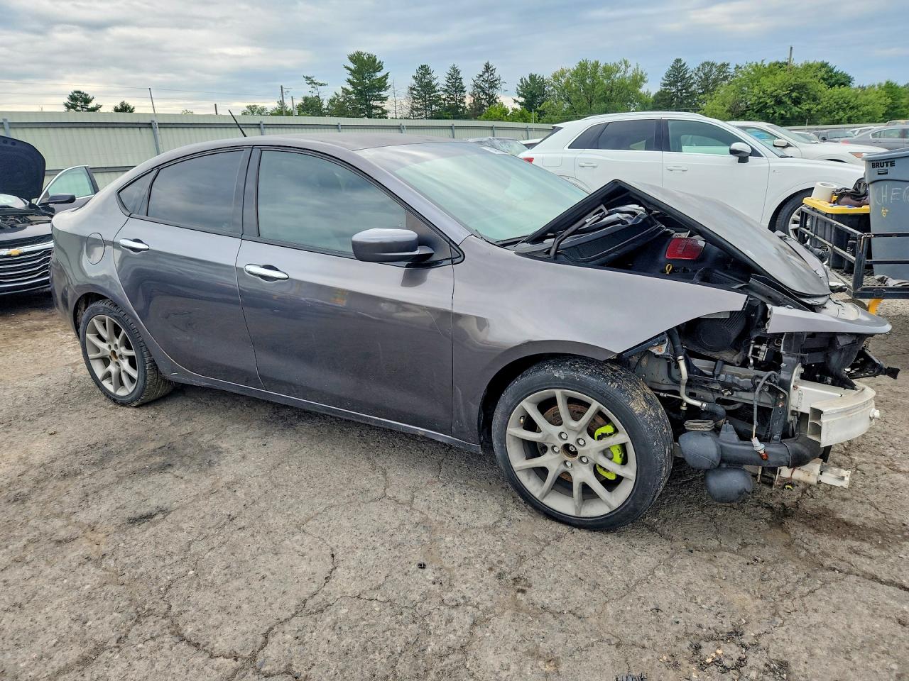 2013 Dodge Dart Sxt Gray vin: 1C3CDFBH1DD109867