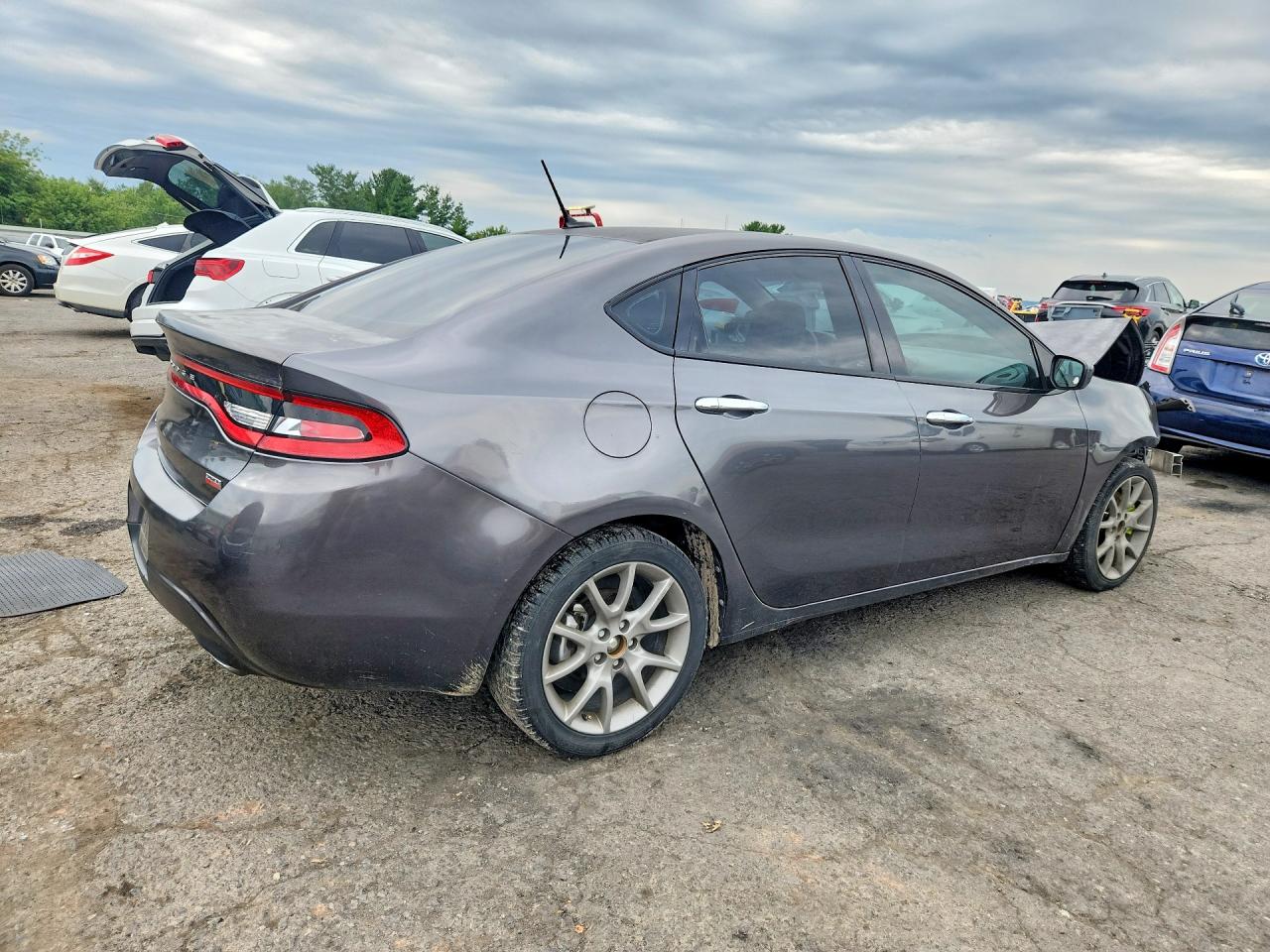 2013 Dodge Dart Sxt Gray vin: 1C3CDFBH1DD109867