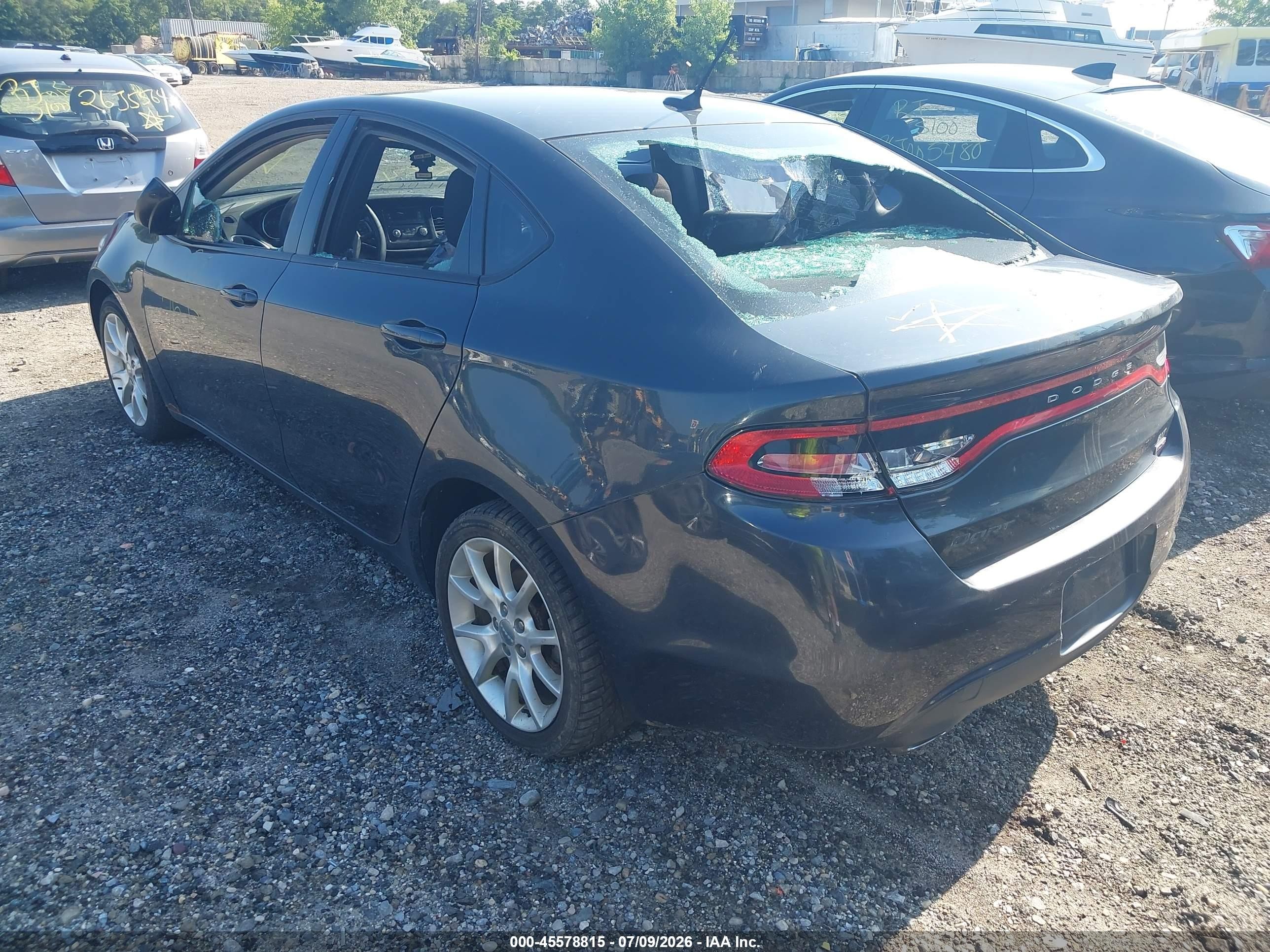 2013 Dodge Dart Sxt Gray vin: 1C3CDFBH1DD327372