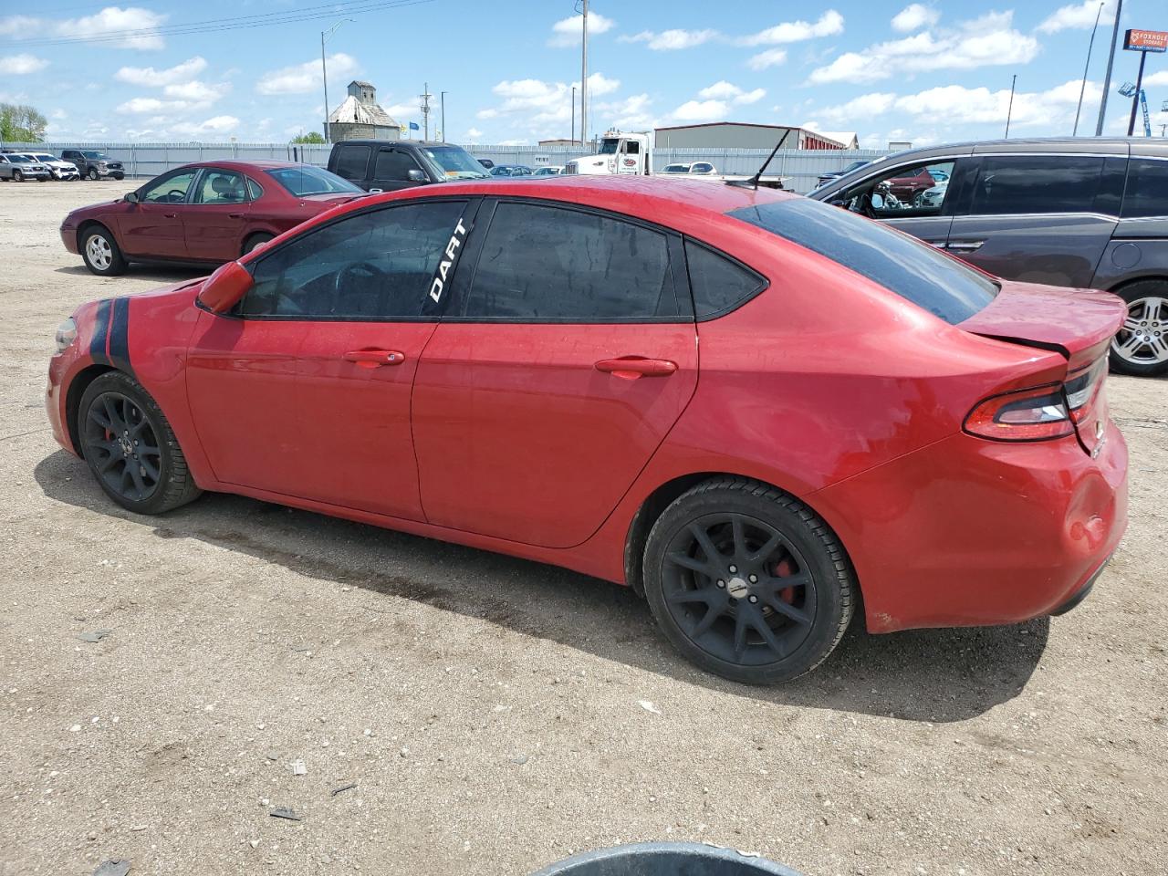 2013 Dodge Dart Sxt Red vin: 1C3CDFBH1DD647775