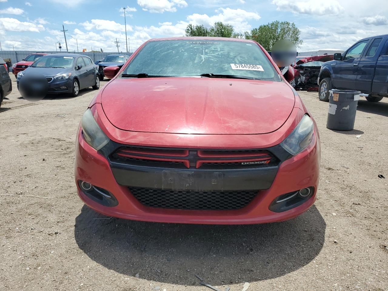 2013 Dodge Dart Sxt Red vin: 1C3CDFBH1DD647775