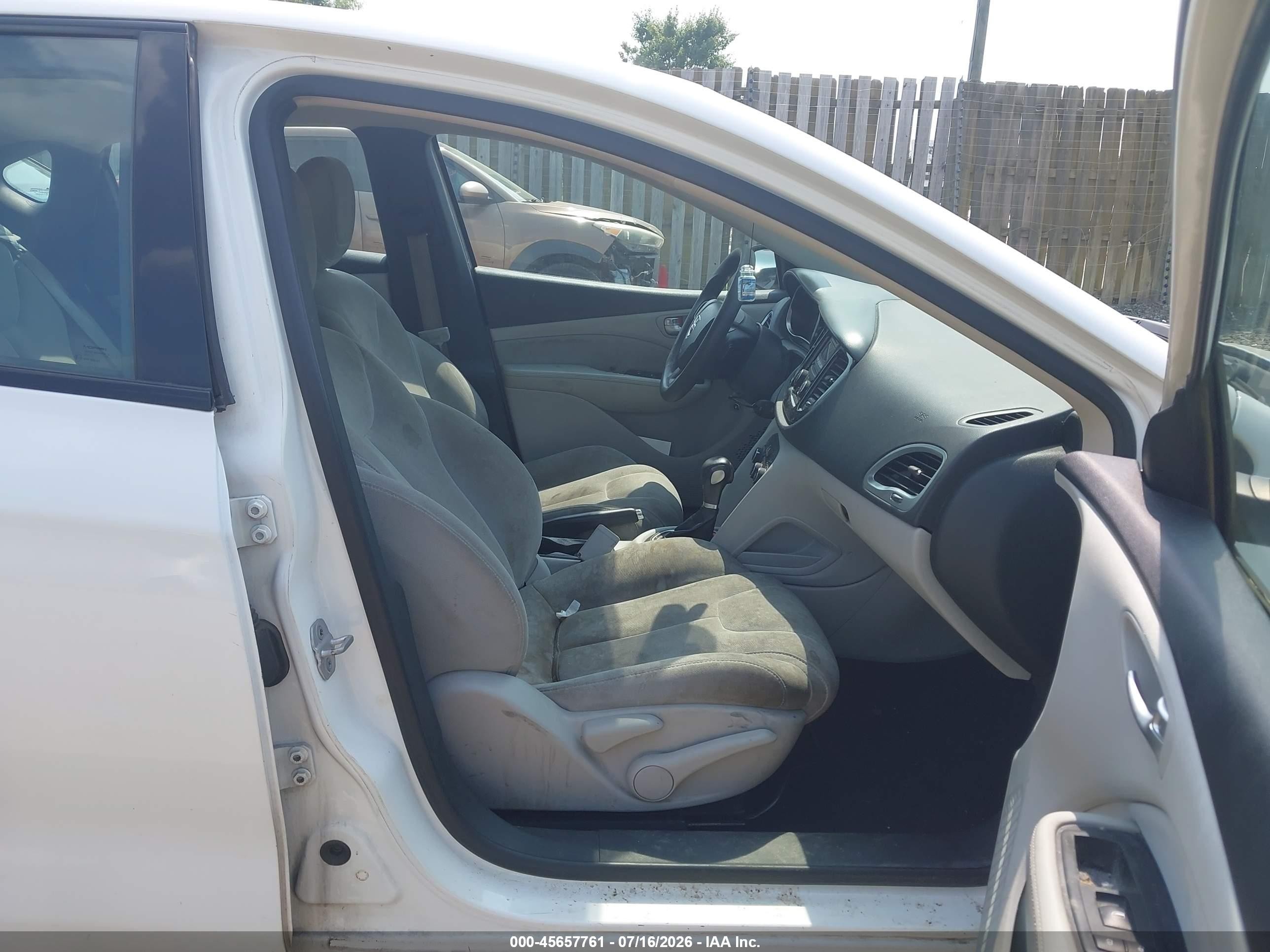 2013 Dodge Dart Sxt Белый vin: 1C3CDFBH2DD134454