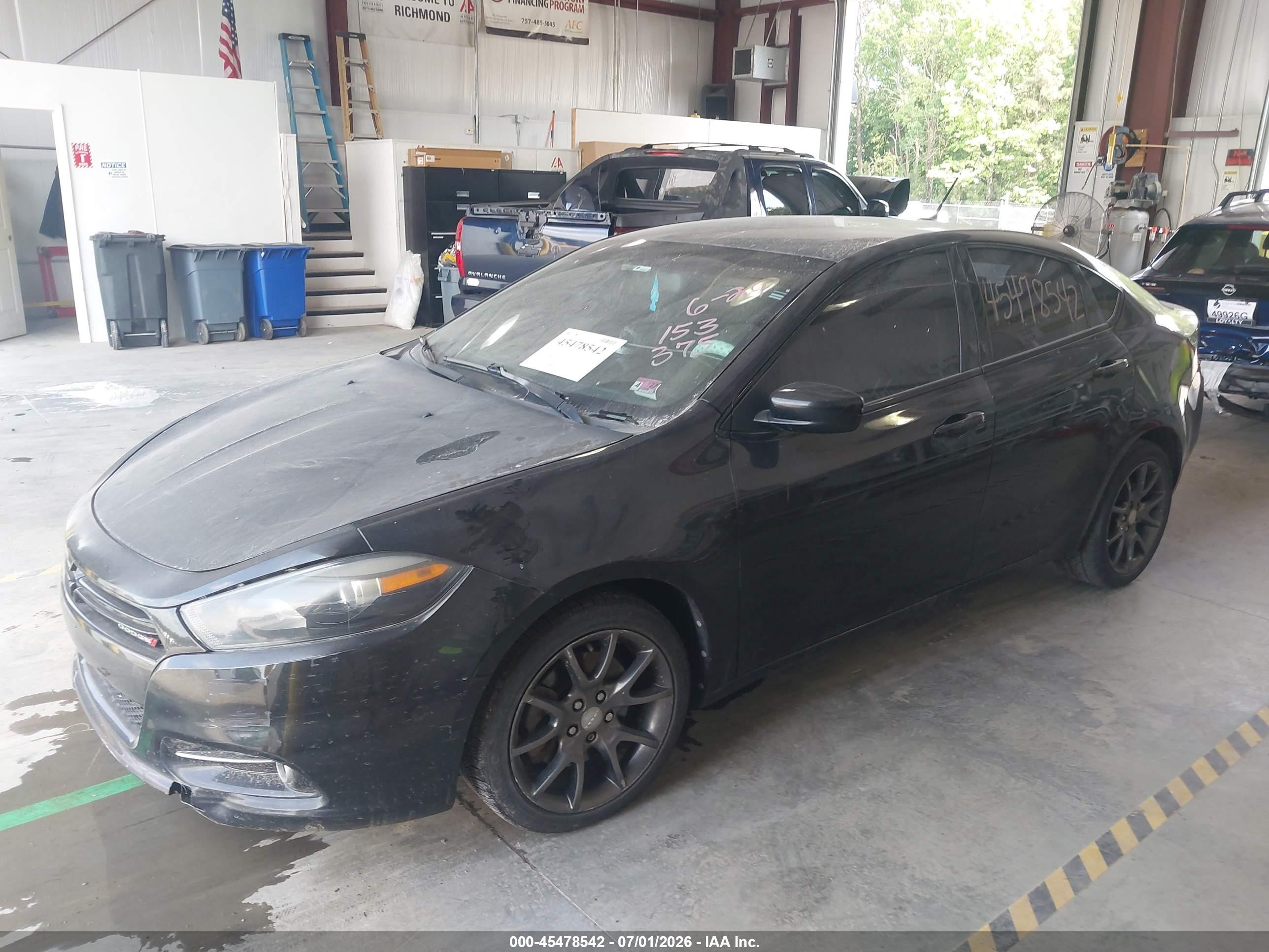 2013 Dodge Dart Rallye Black vin: 1C3CDFBH2DD153375