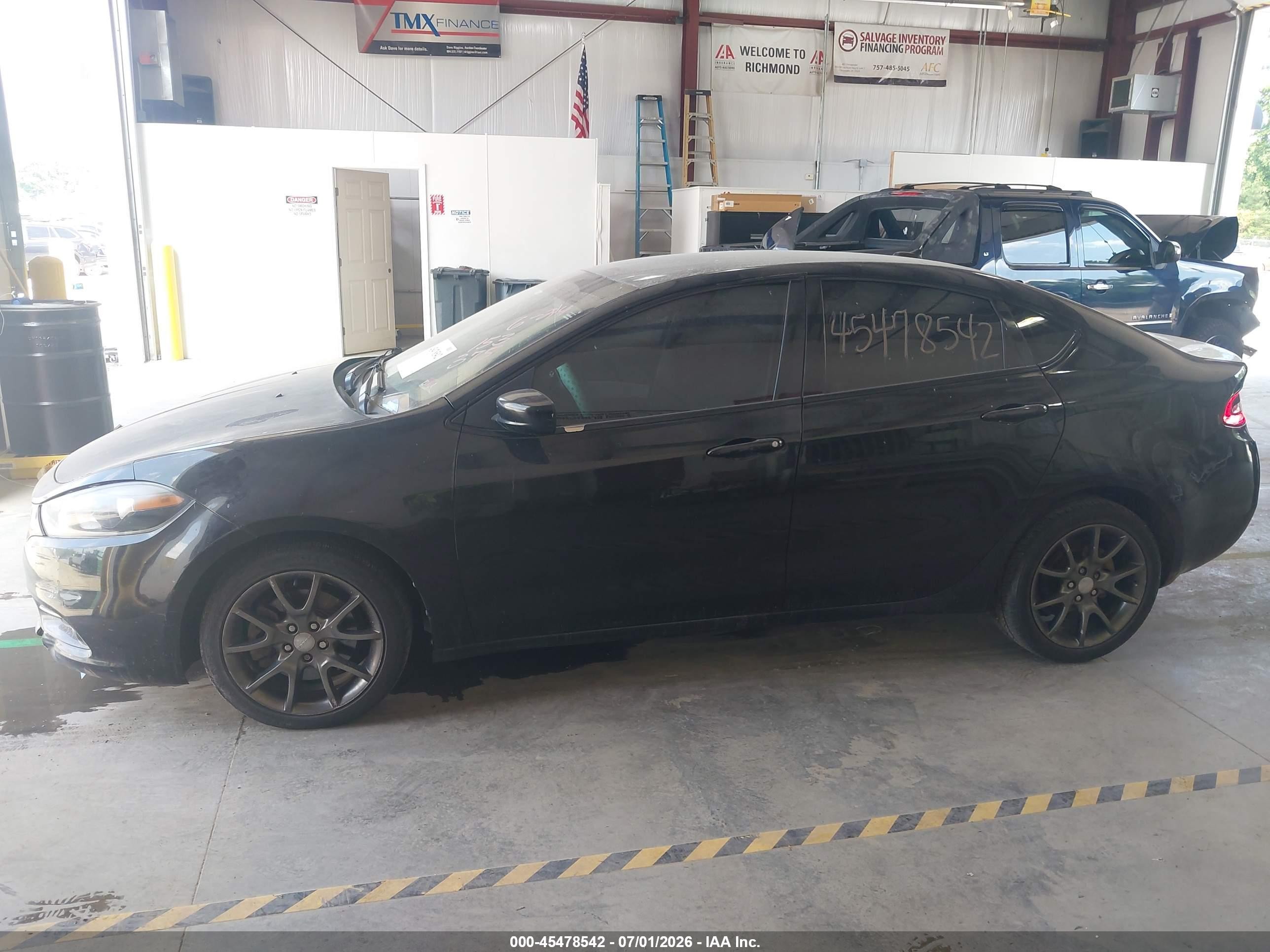 2013 Dodge Dart Rallye Black vin: 1C3CDFBH2DD153375