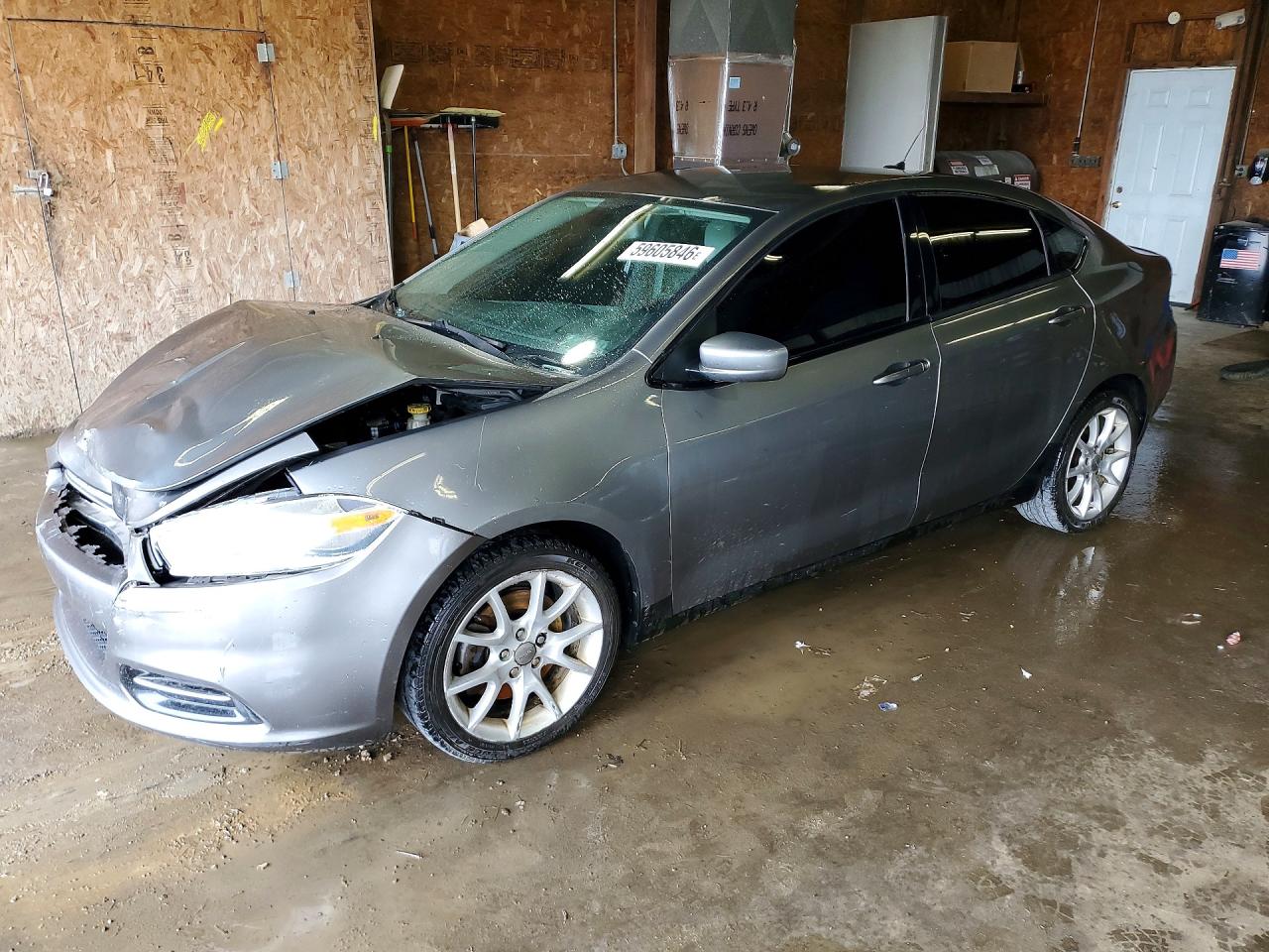 2013 Dodge Dart Sxt Gray vin: 1C3CDFBH2DD707787