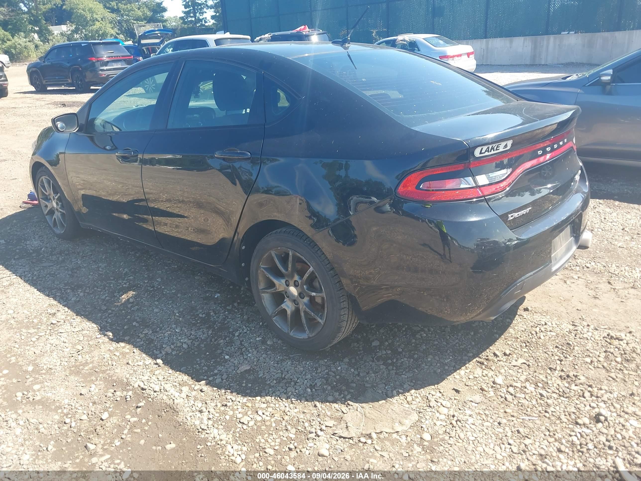 2013 Dodge Dart Rallye Black vin: 1C3CDFBH3DD178754