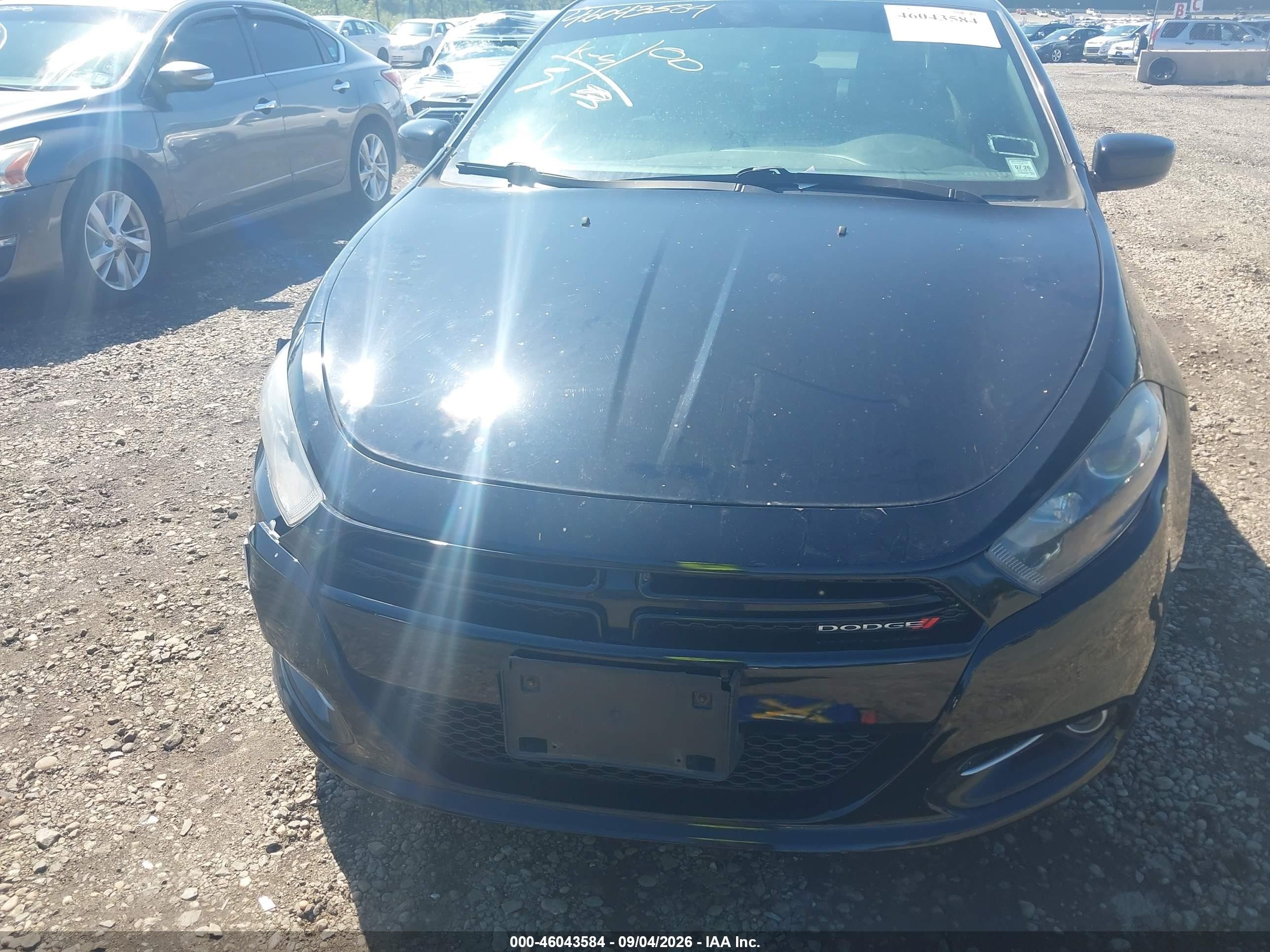 2013 Dodge Dart Rallye Black vin: 1C3CDFBH3DD178754