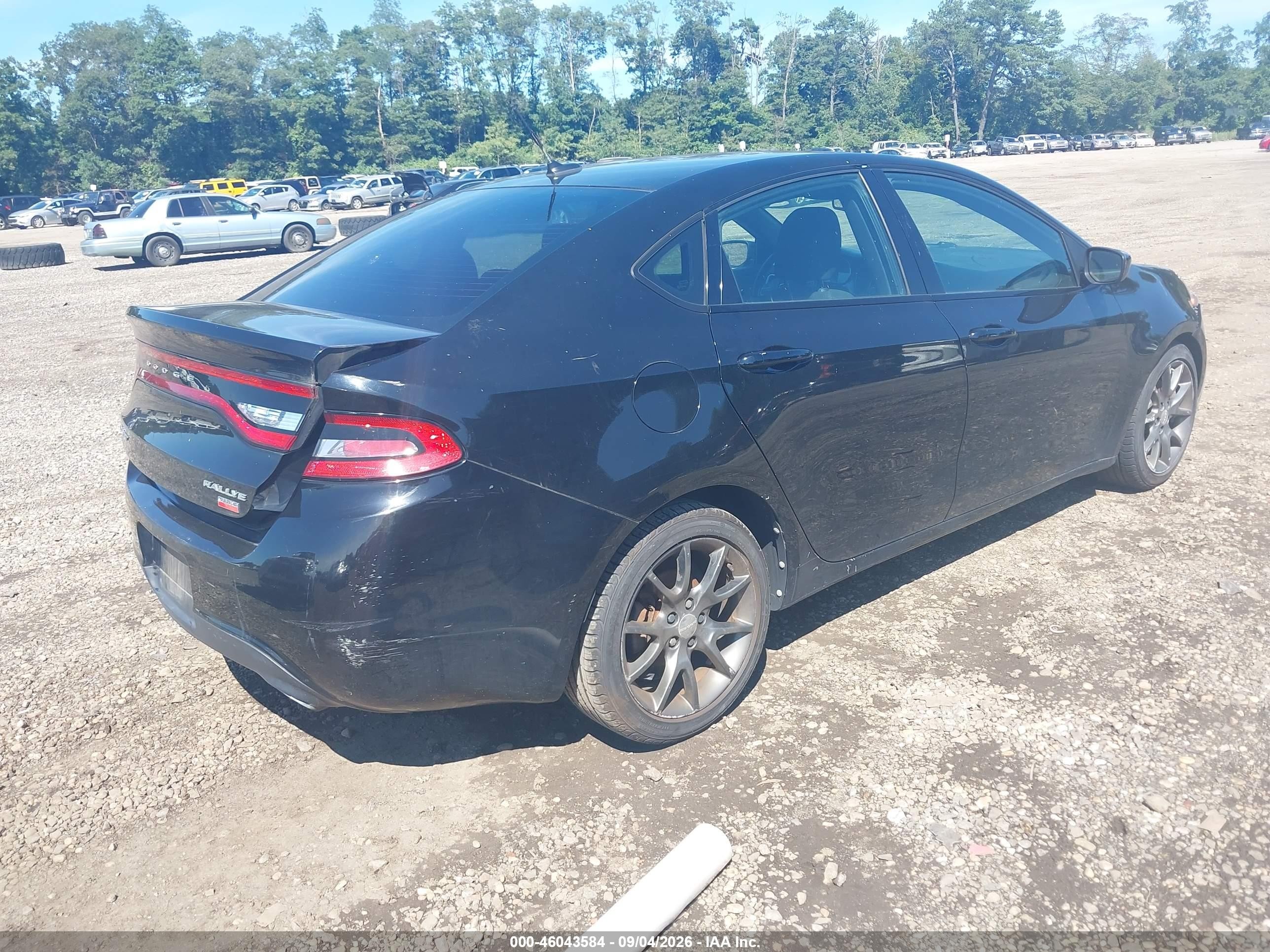 2013 Dodge Dart Rallye Black vin: 1C3CDFBH3DD178754
