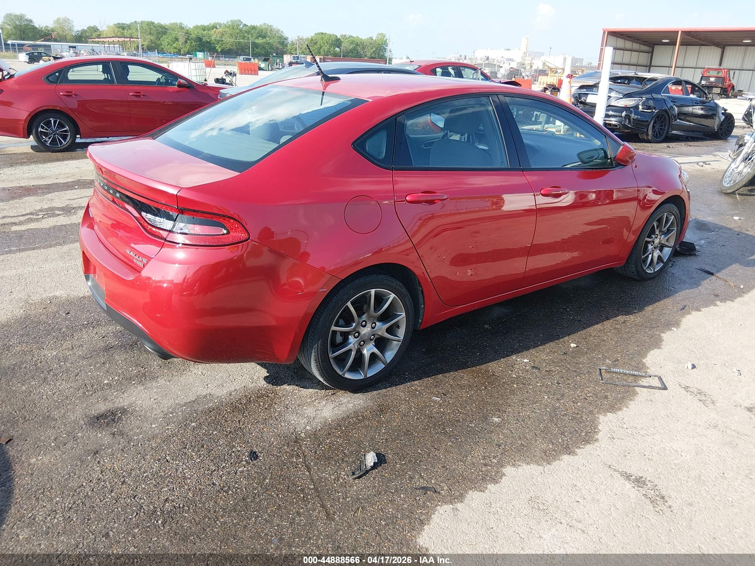 2013 Dodge Dart Rallye Red vin: 1C3CDFBH3DD691597