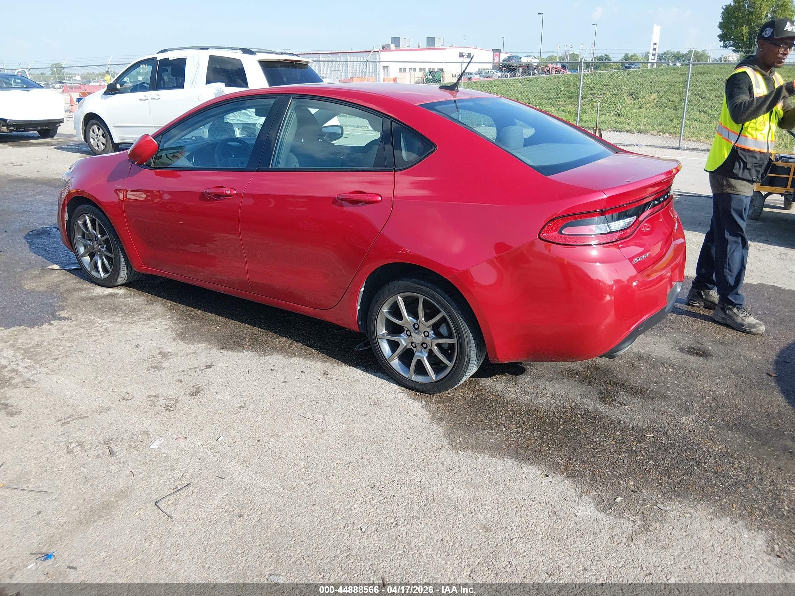 2013 Dodge Dart Rallye Red vin: 1C3CDFBH3DD691597