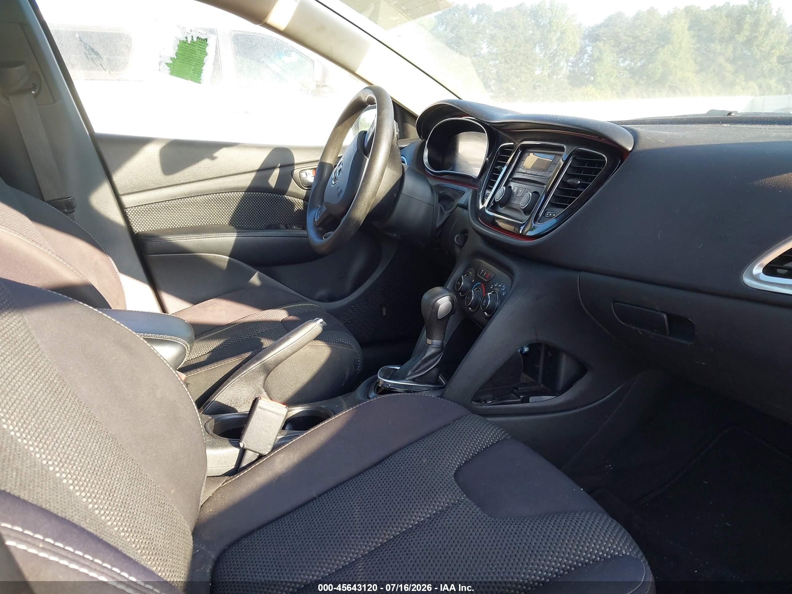 2015 Dodge Dart Sxt Gray vin: 1C3CDFBH4FD199549