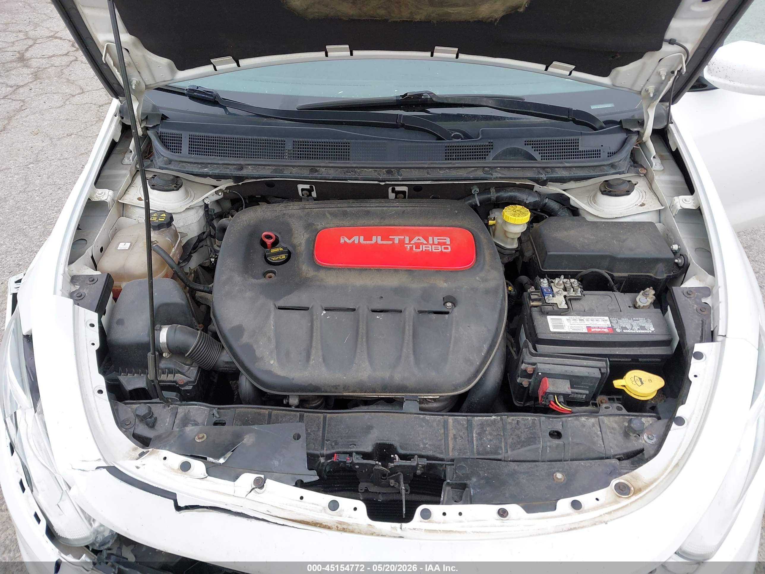 2013 Dodge Dart Sxt White vin: 1C3CDFBH5DD269556