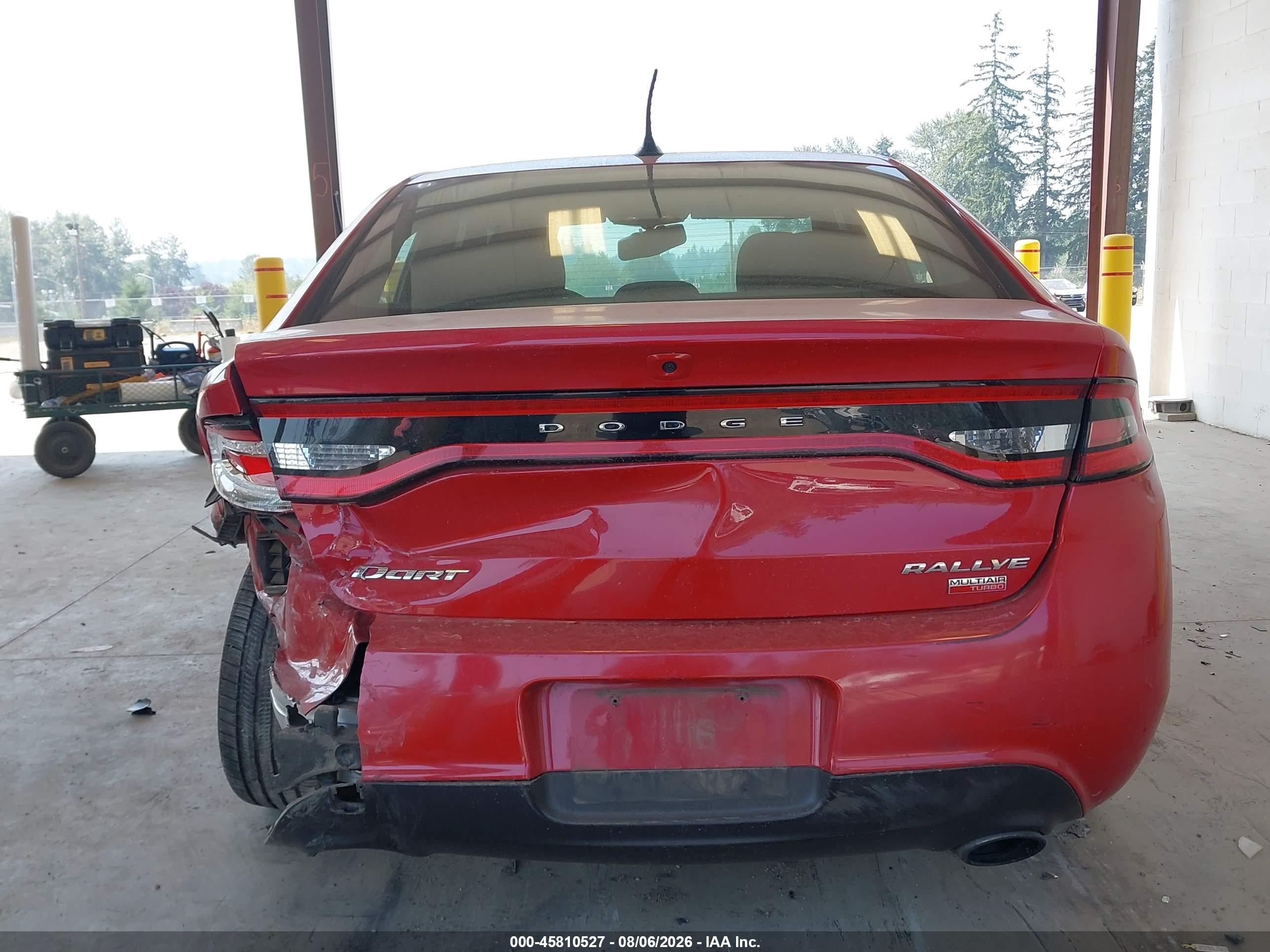 2013 Dodge Dart Rallye Red vin: 1C3CDFBH6DD149152