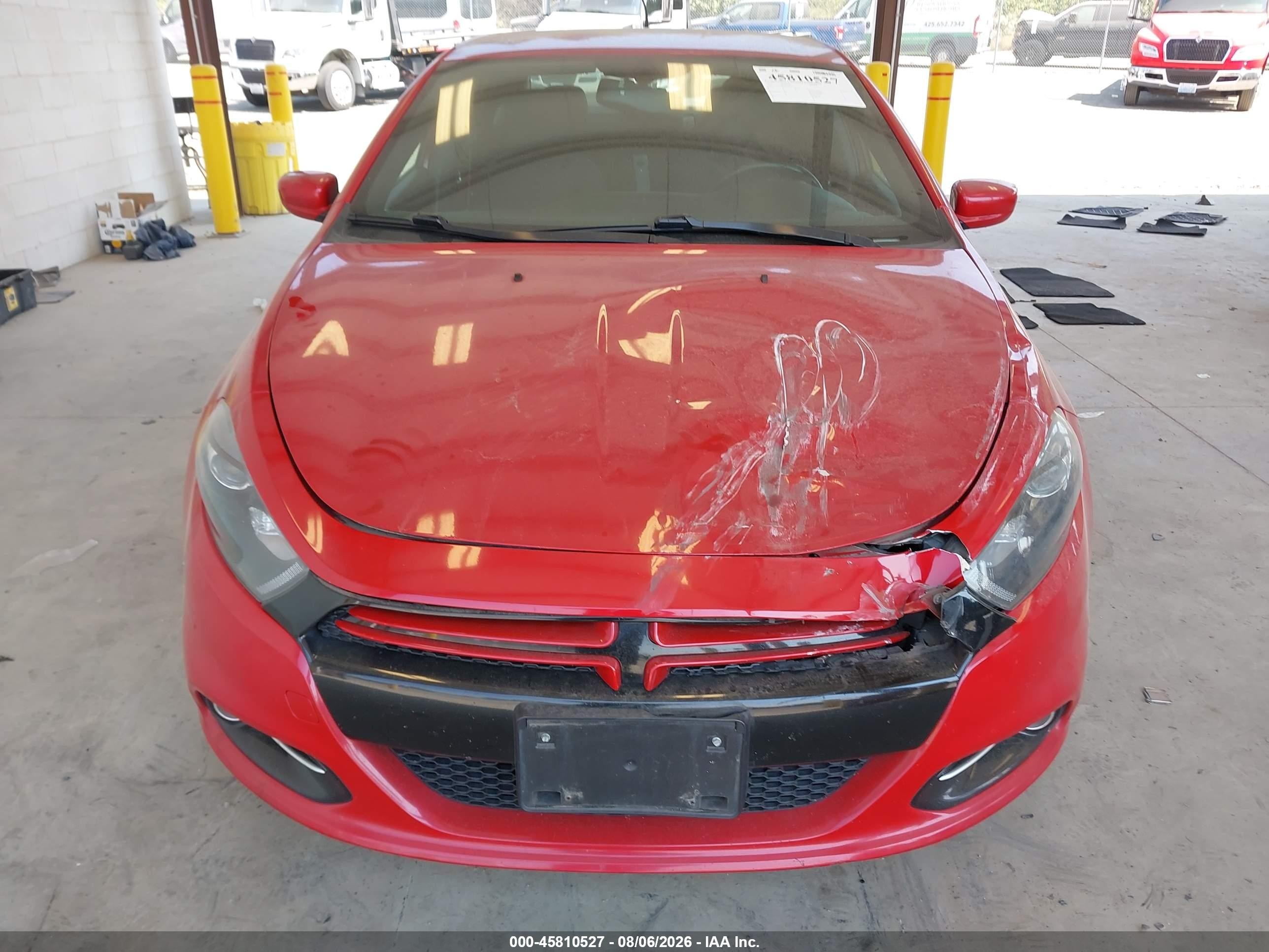 2013 Dodge Dart Rallye Red vin: 1C3CDFBH6DD149152