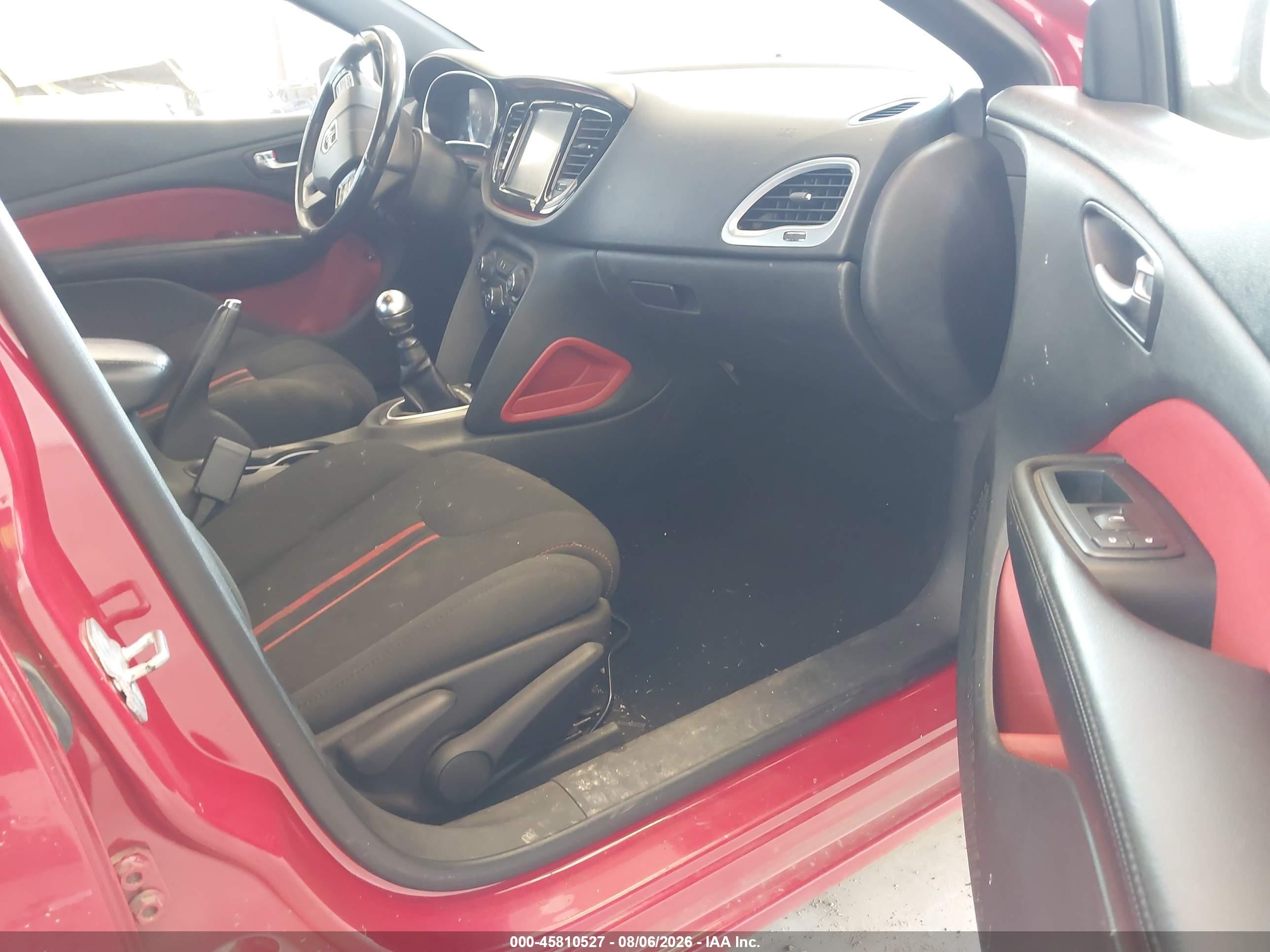 2013 Dodge Dart Rallye Red vin: 1C3CDFBH6DD149152