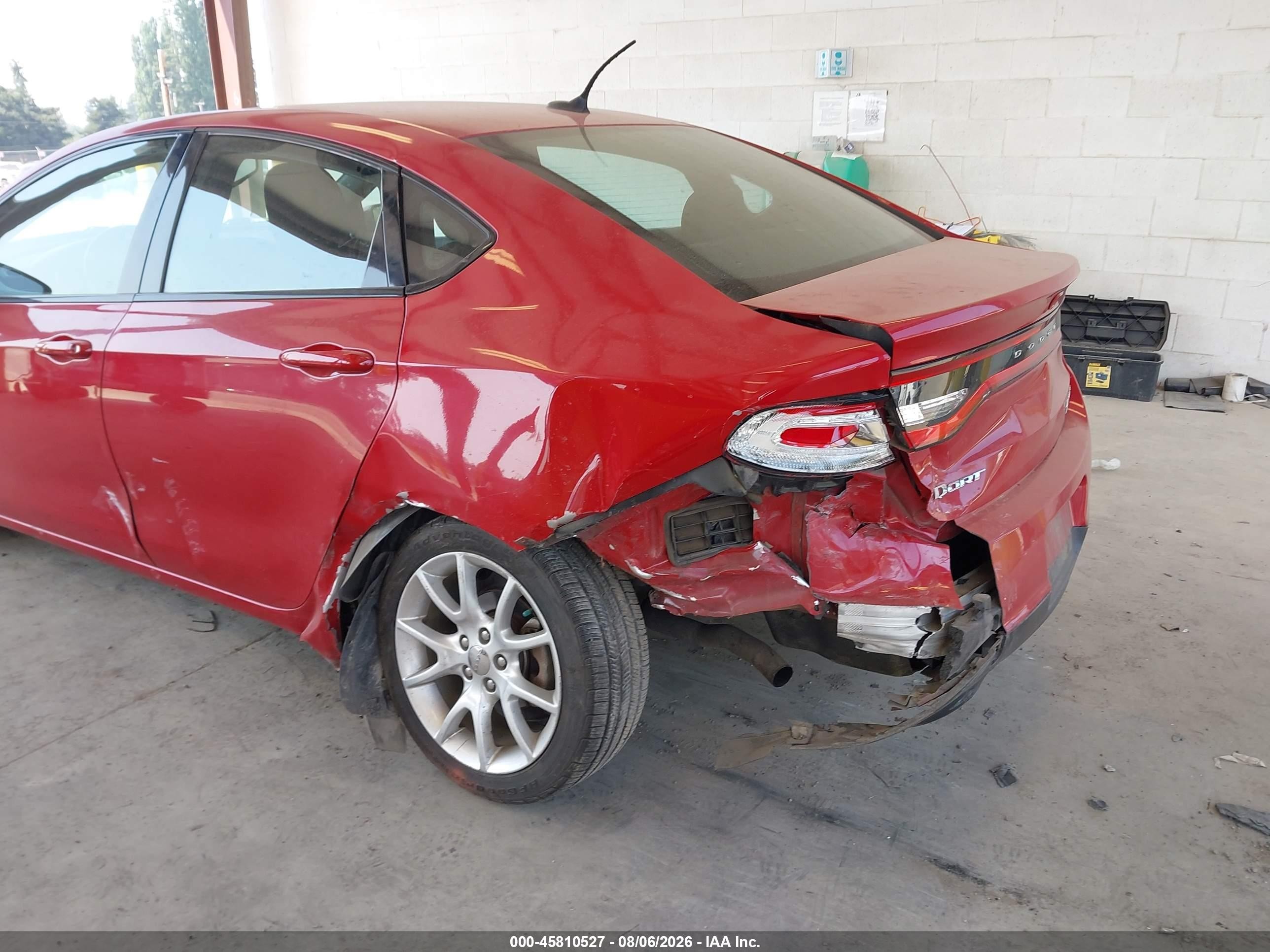 2013 Dodge Dart Rallye Red vin: 1C3CDFBH6DD149152