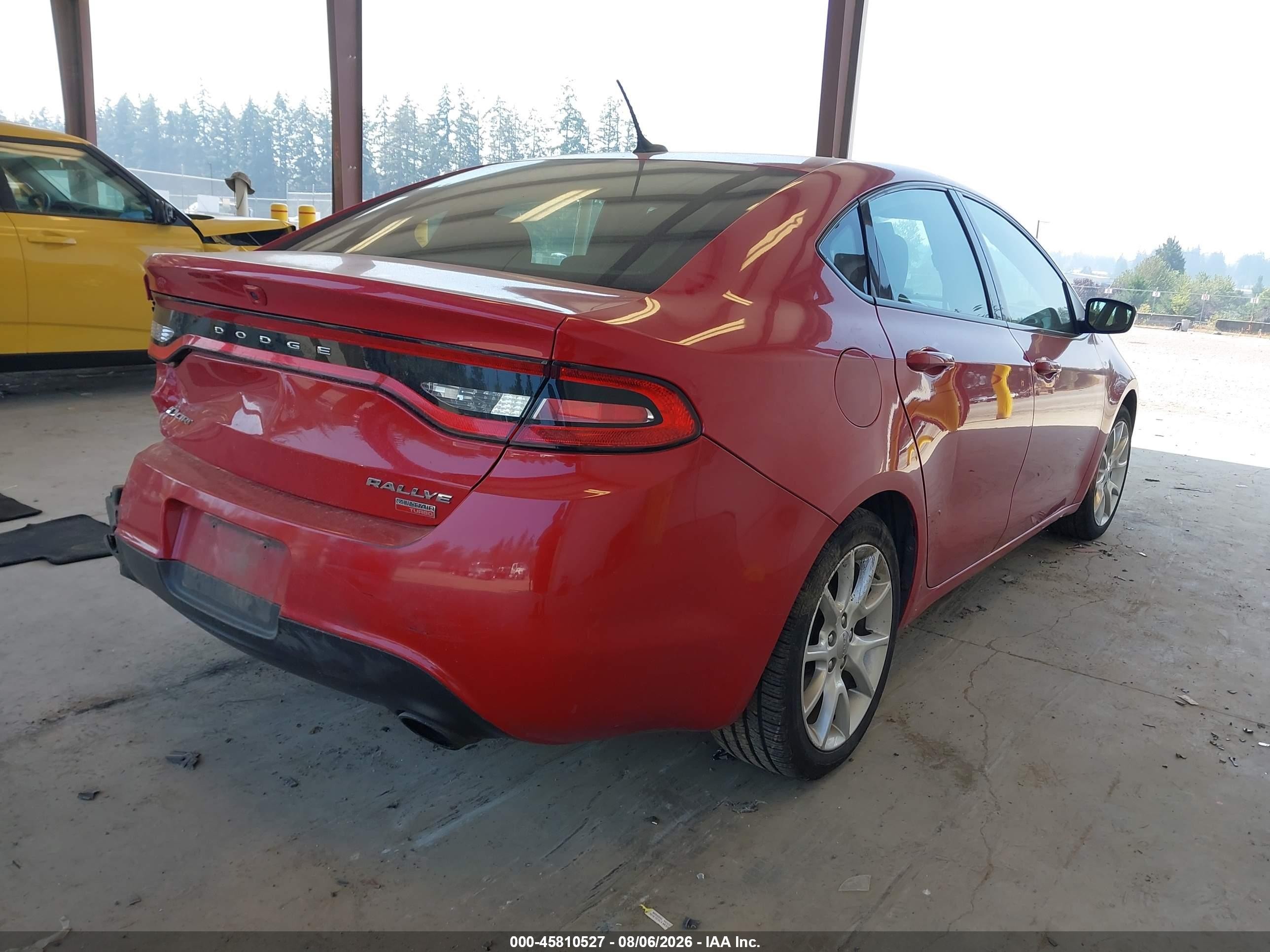 2013 Dodge Dart Rallye Red vin: 1C3CDFBH6DD149152