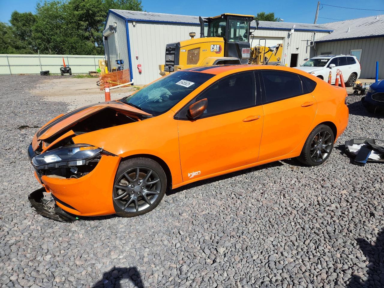 2013 Dodge Dart Sxt Оранжевый vin: 1C3CDFBH6DD316402
