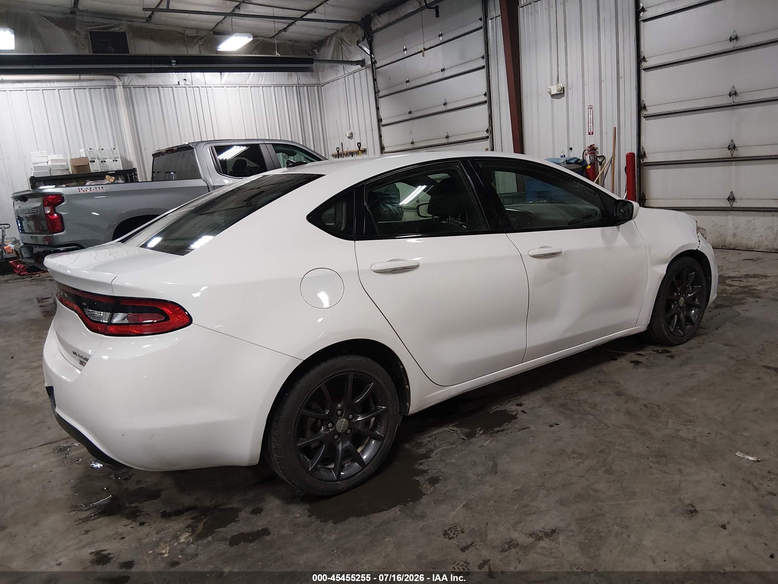 2013 Dodge Dart Rallye White vin: 1C3CDFBH8DD219444