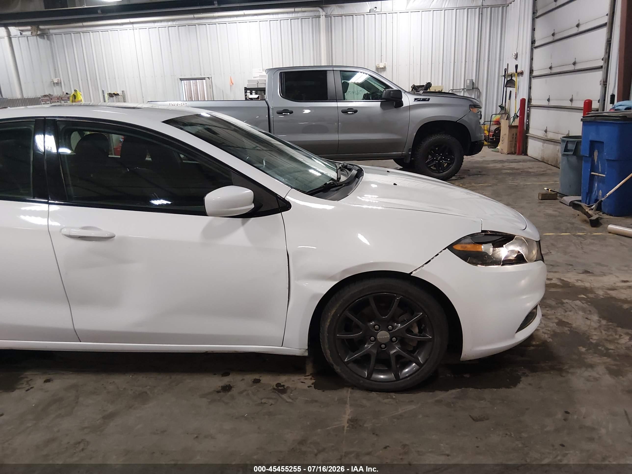 2013 Dodge Dart Rallye White vin: 1C3CDFBH8DD219444