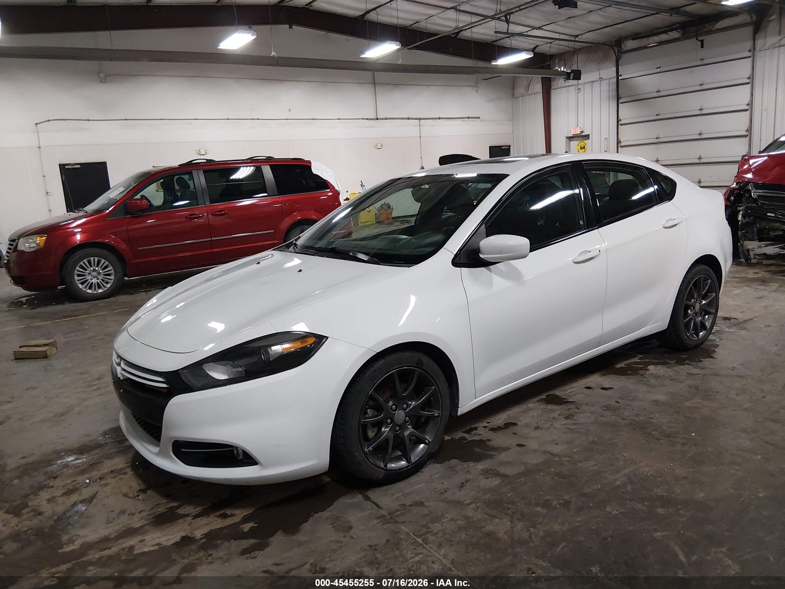 2013 Dodge Dart Rallye White vin: 1C3CDFBH8DD219444