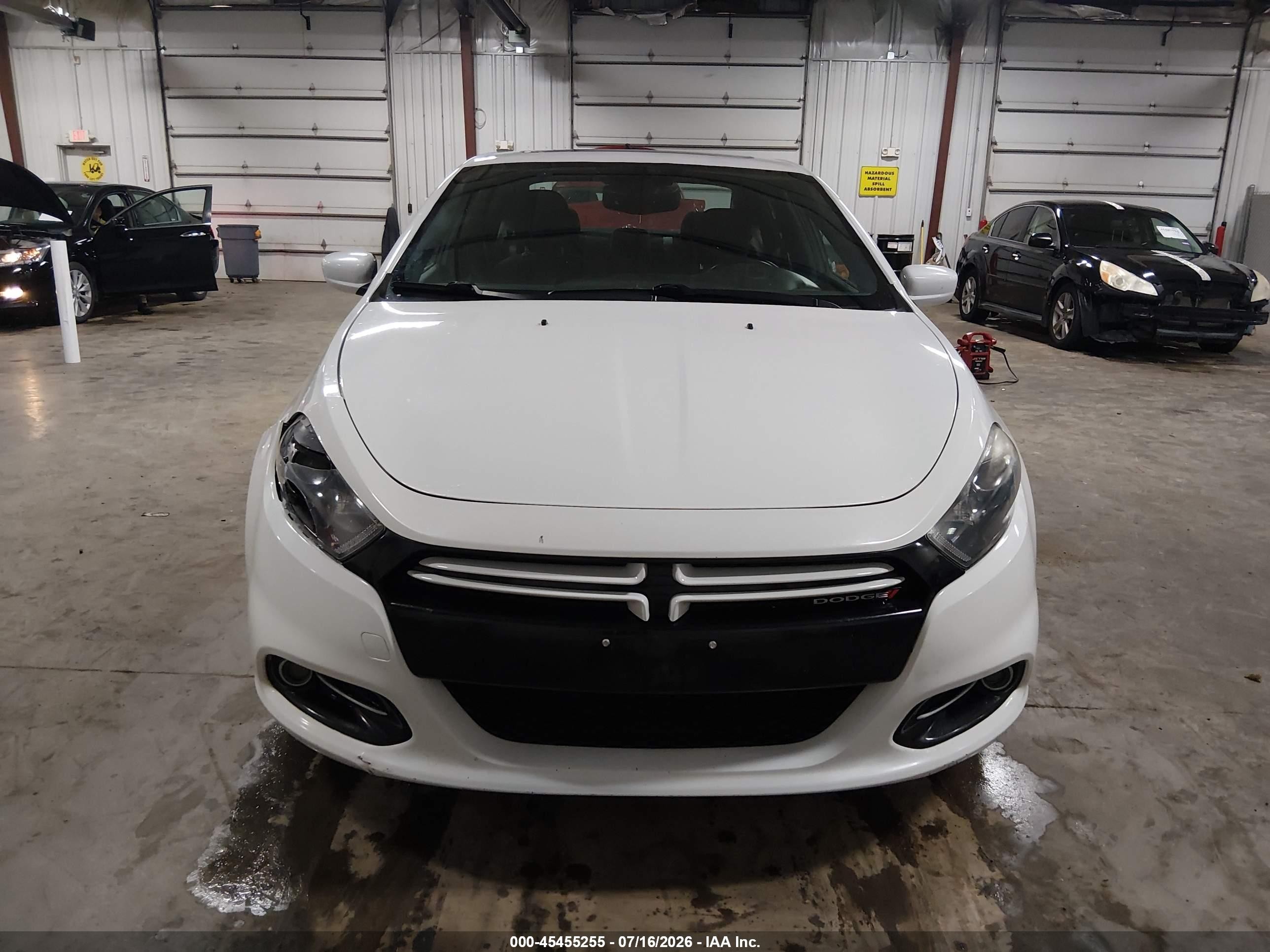 2013 Dodge Dart Rallye White vin: 1C3CDFBH8DD219444