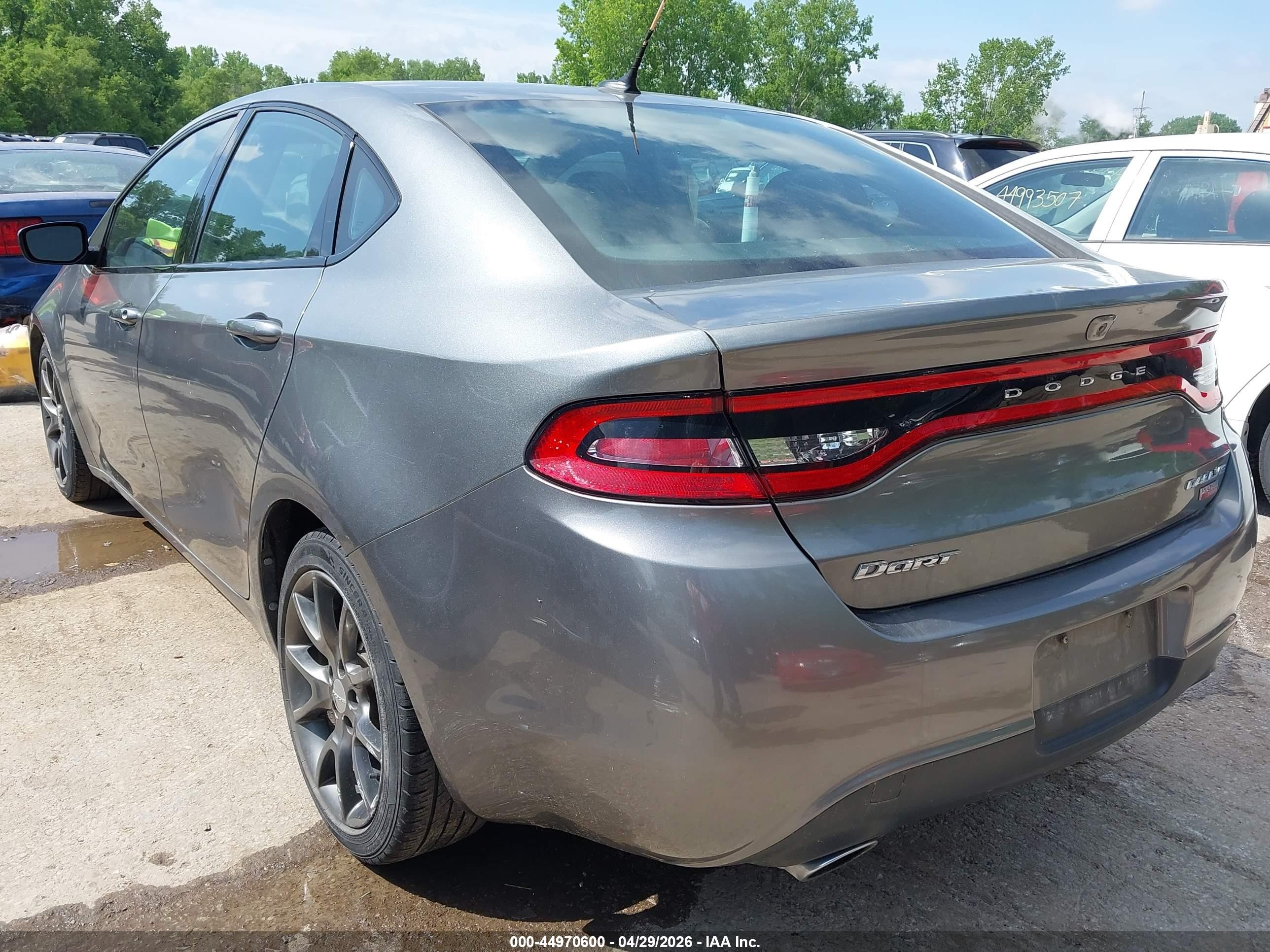2013 Dodge Dart Rallye Gray vin: 1C3CDFBH8DD267400