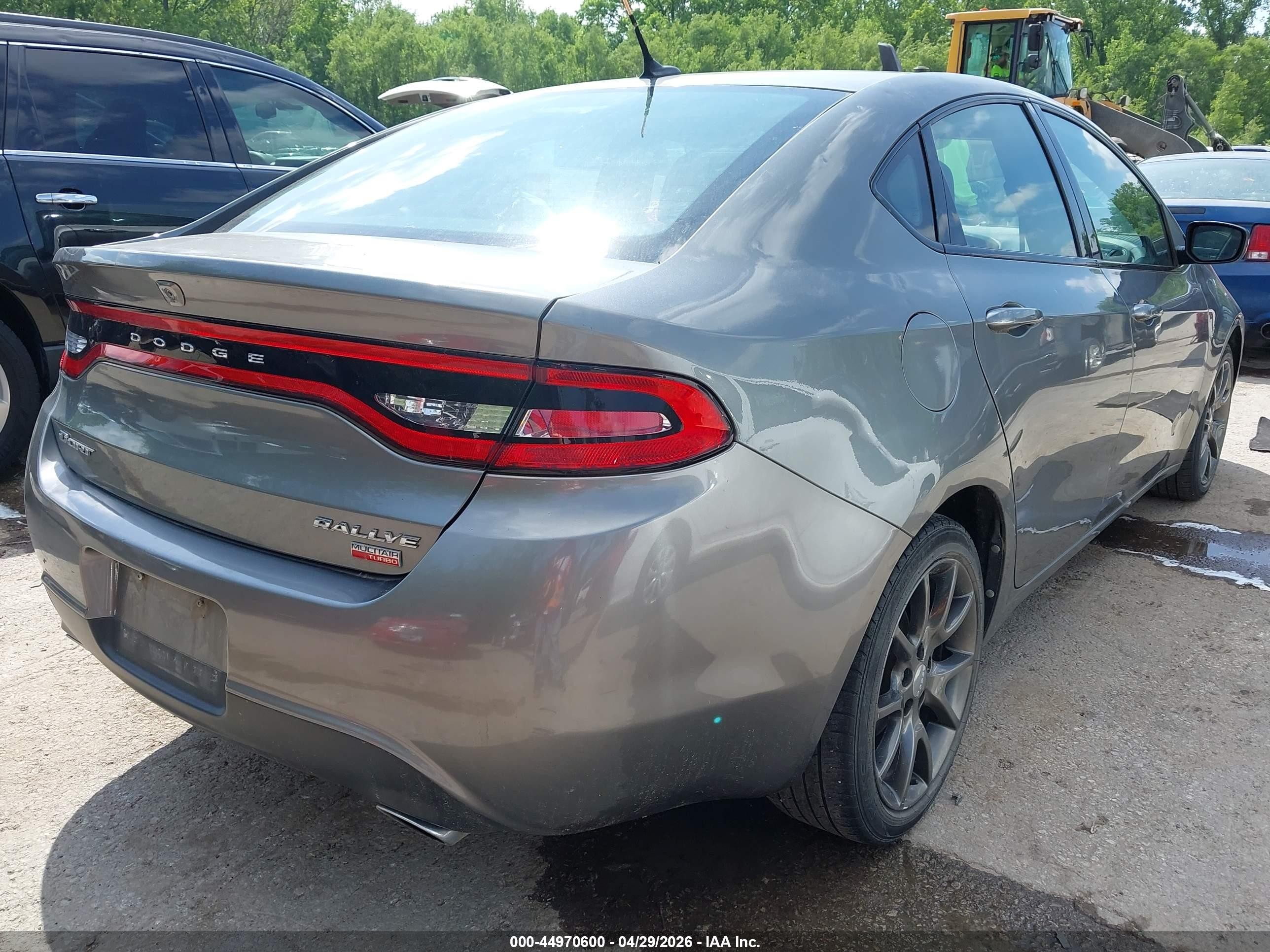 2013 Dodge Dart Rallye Gray vin: 1C3CDFBH8DD267400