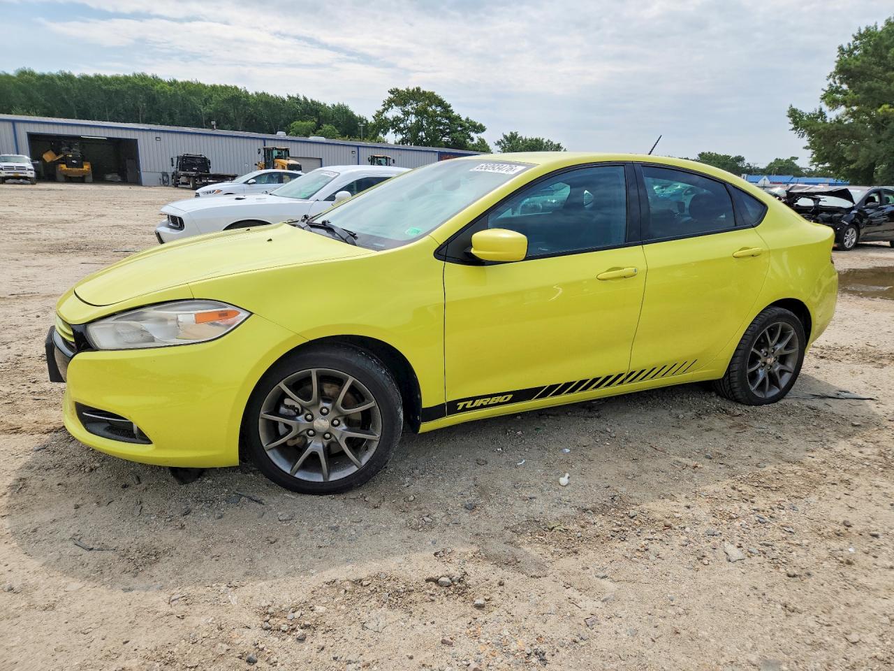 2013 Dodge Dart Sxt Yellow vin: 1C3CDFBH9DD178581