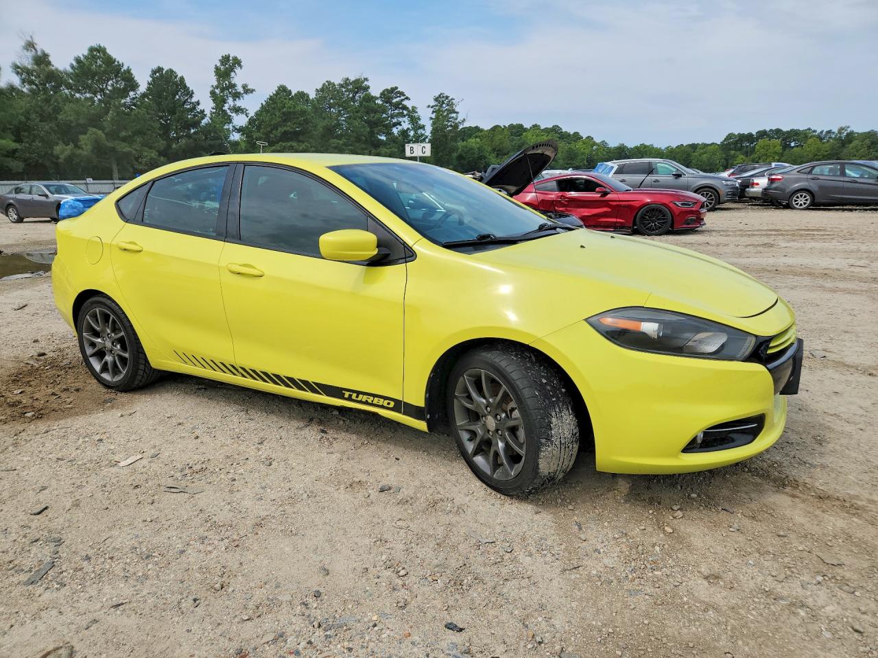 2013 Dodge Dart Sxt Yellow vin: 1C3CDFBH9DD178581