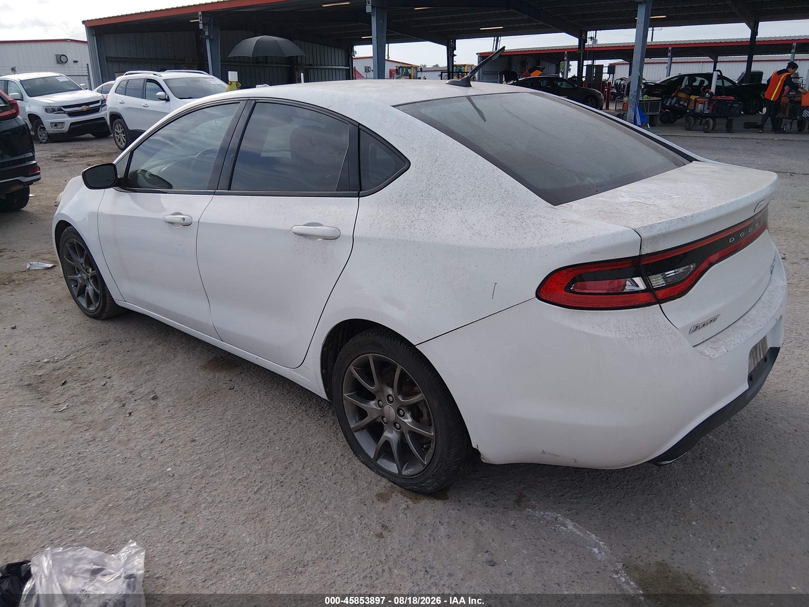 2013 Dodge Dart Rallye White vin: 1C3CDFBHXDD192134