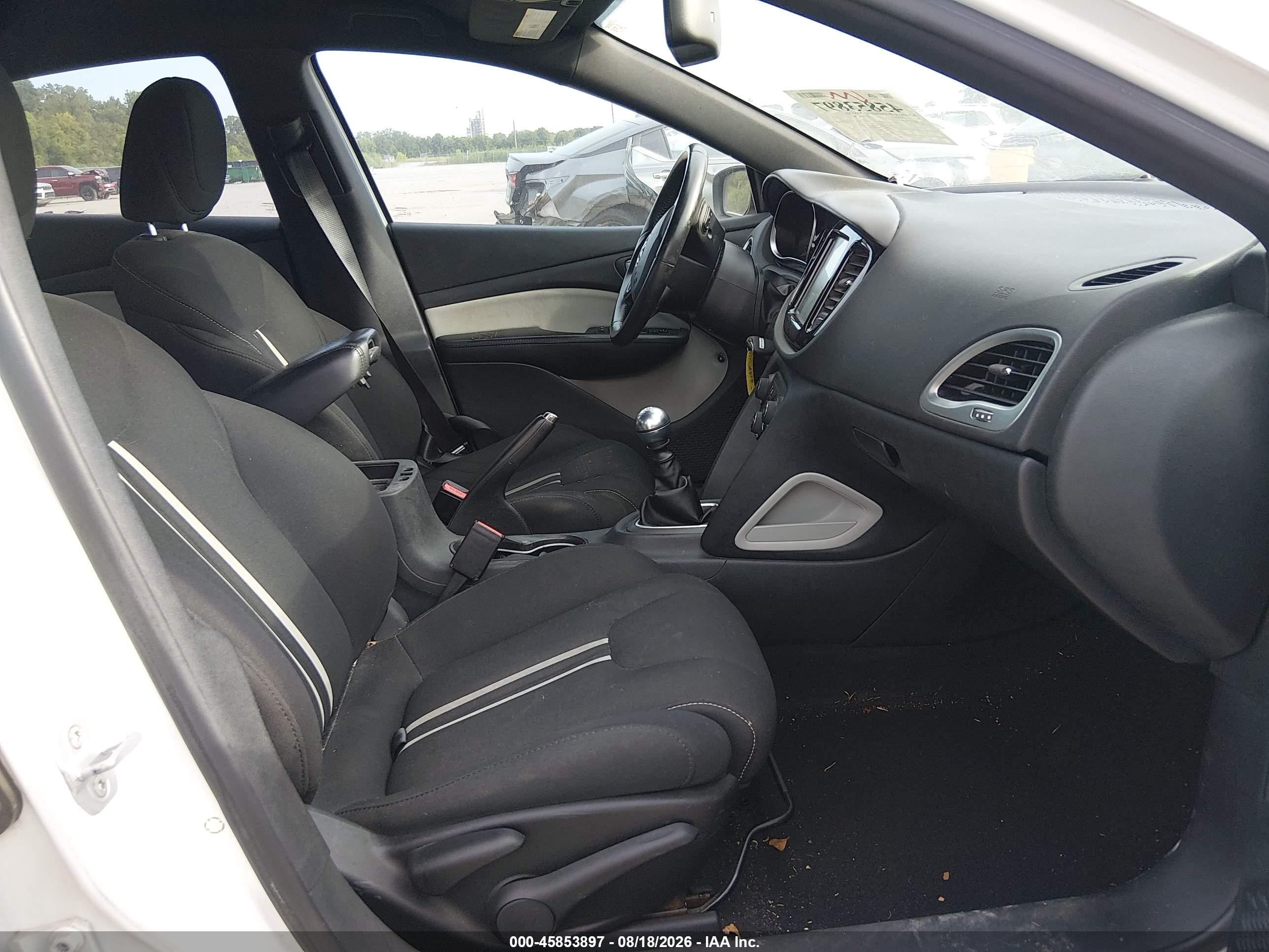 2013 Dodge Dart Rallye White vin: 1C3CDFBHXDD192134