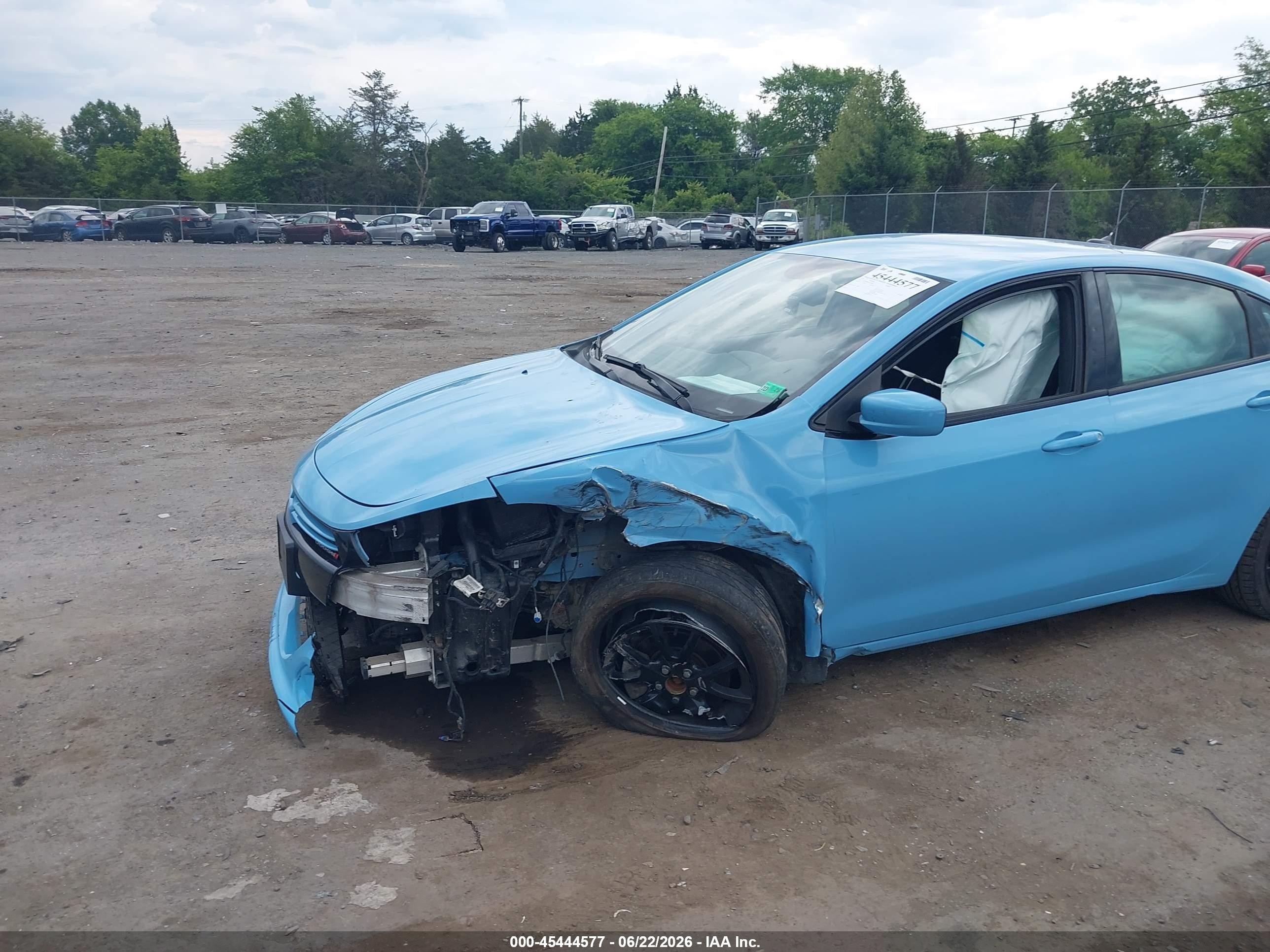2013 Dodge Dart Rallye Light Blue vin: 1C3CDFBHXDD224905
