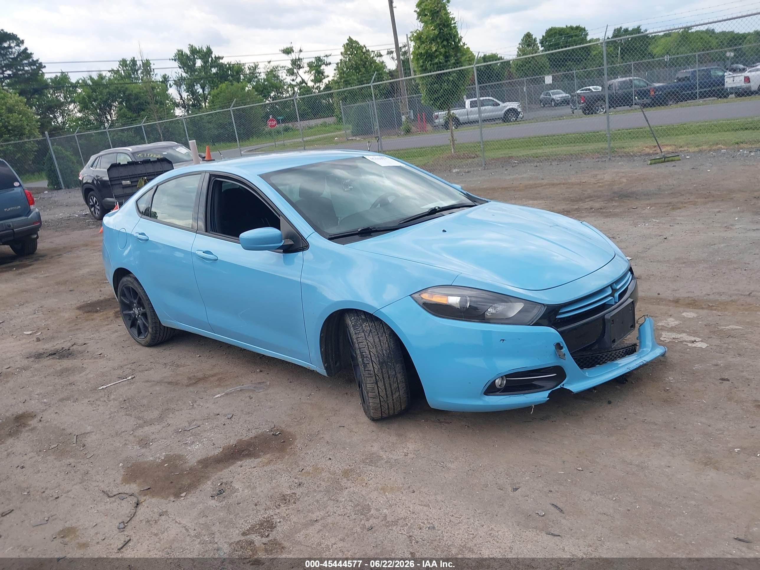 2013 Dodge Dart Rallye Light Blue vin: 1C3CDFBHXDD224905