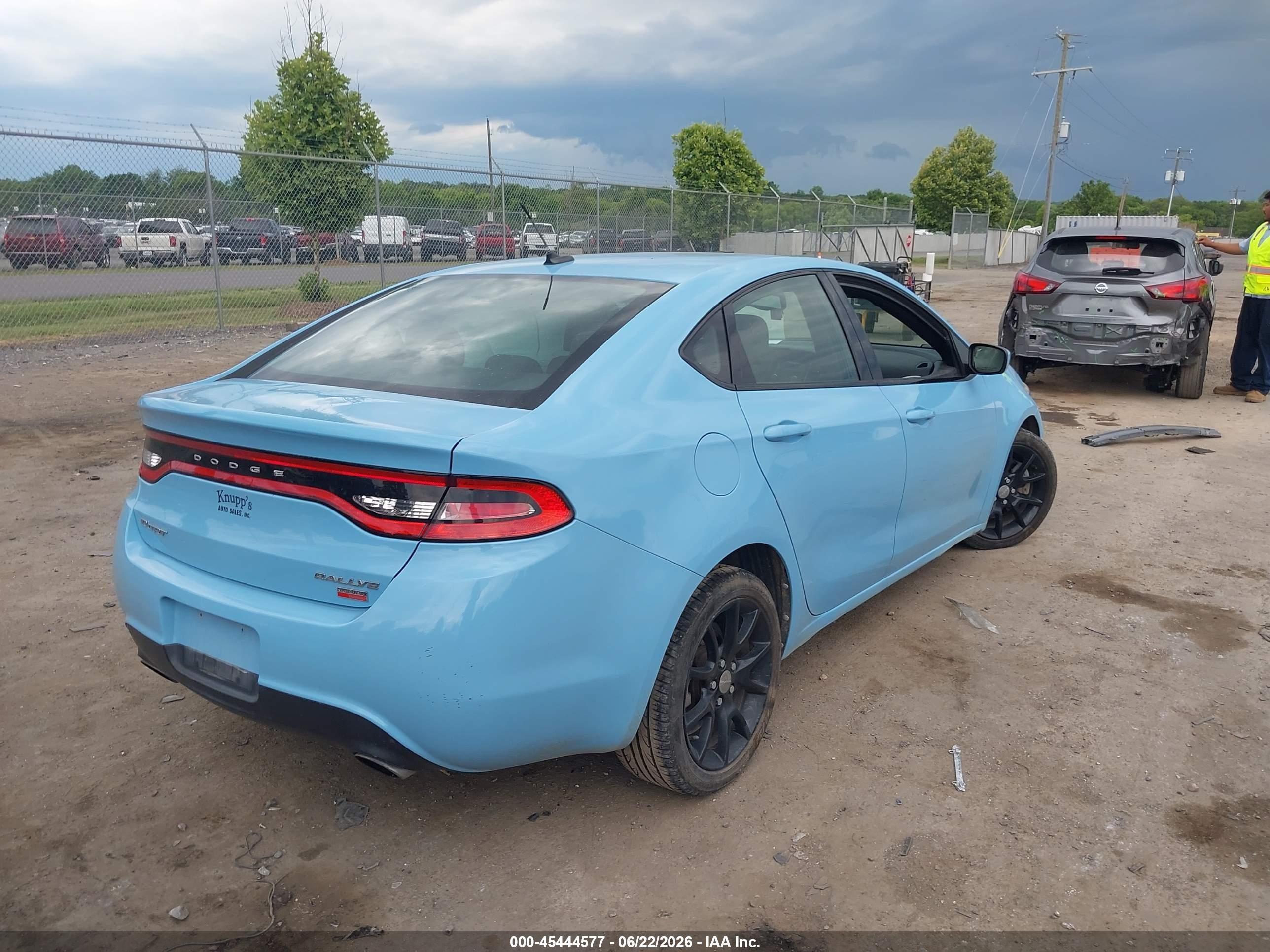 2013 Dodge Dart Rallye Light Blue vin: 1C3CDFBHXDD224905