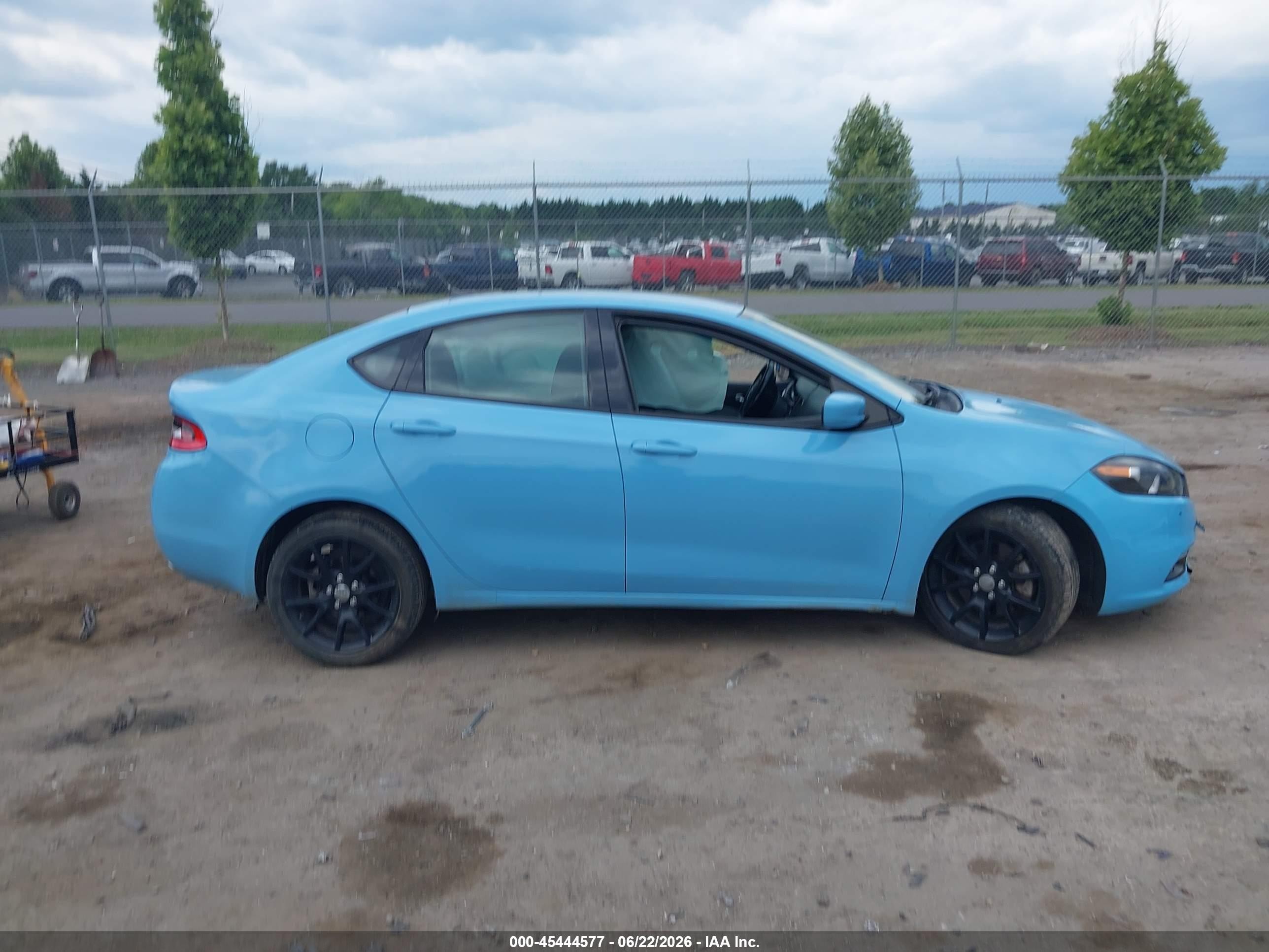 2013 Dodge Dart Rallye Light Blue vin: 1C3CDFBHXDD224905