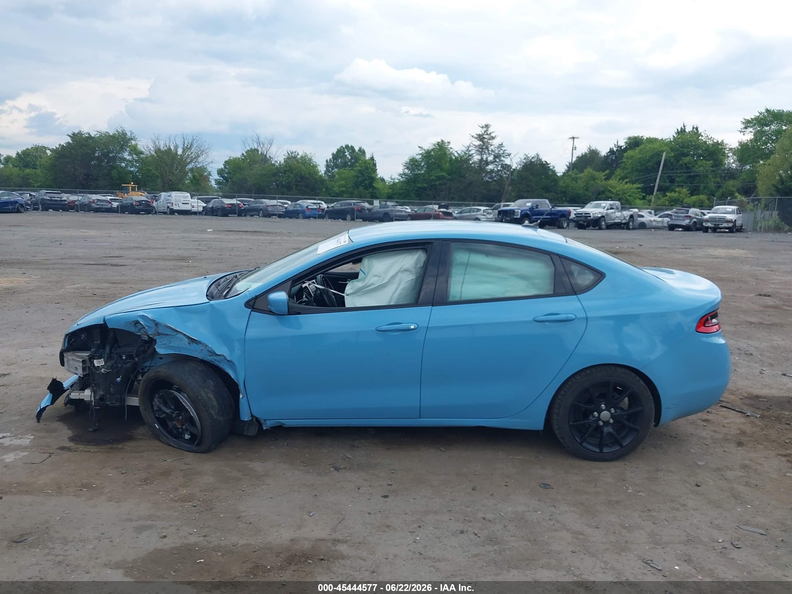 2013 Dodge Dart Rallye Light Blue vin: 1C3CDFBHXDD224905