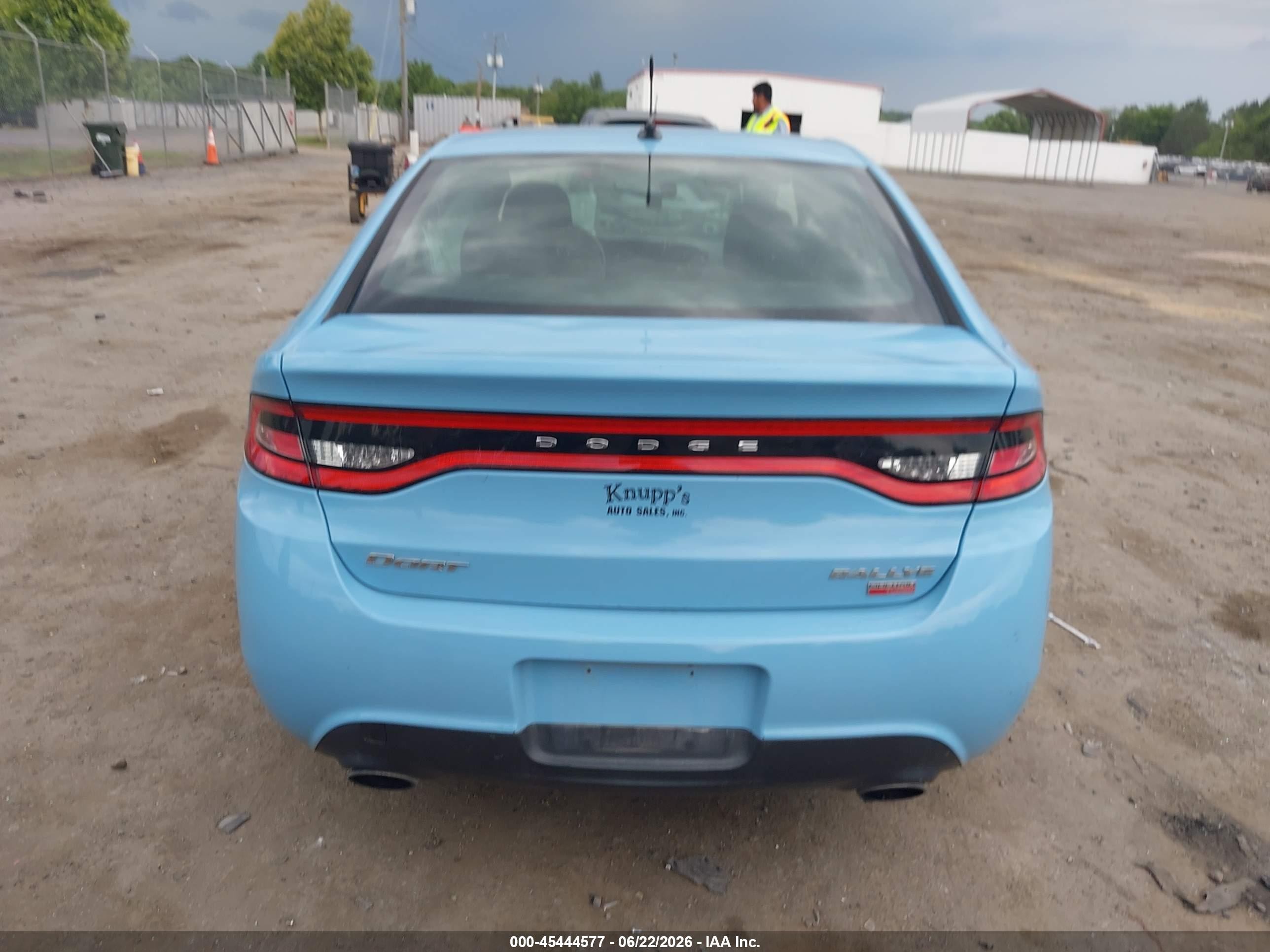 2013 Dodge Dart Rallye Light Blue vin: 1C3CDFBHXDD224905