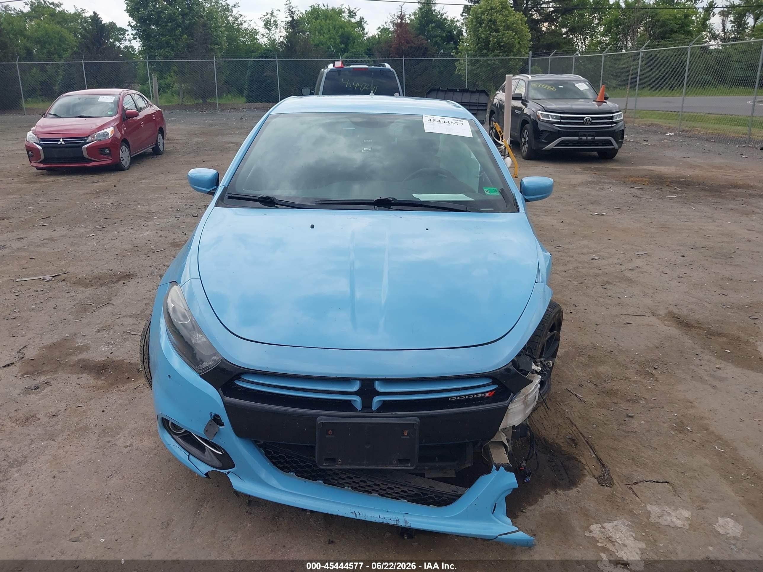 2013 Dodge Dart Rallye Light Blue vin: 1C3CDFBHXDD224905