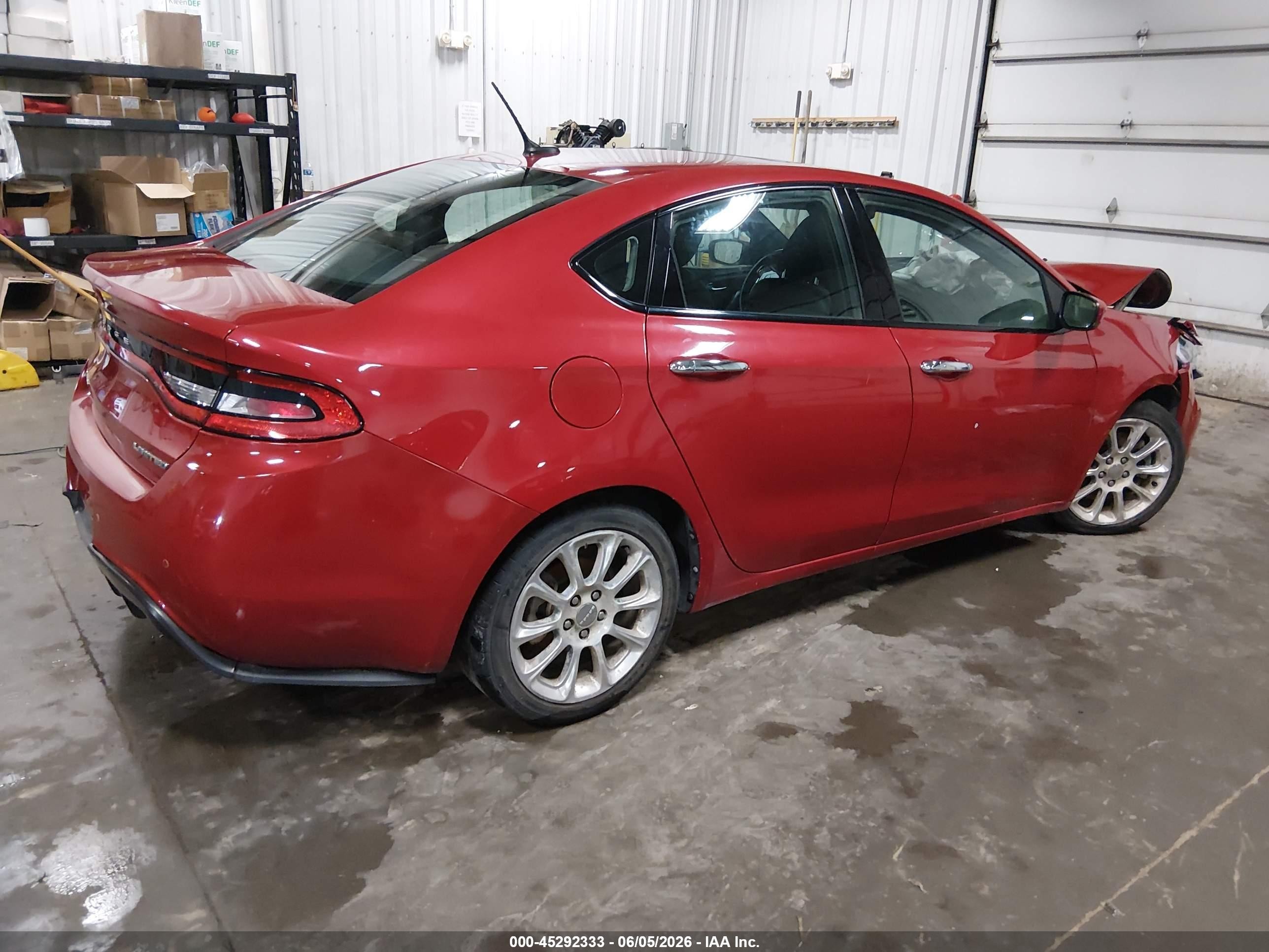 2013 Dodge Dart Limited Красный vin: 1C3CDFCA0DD131988