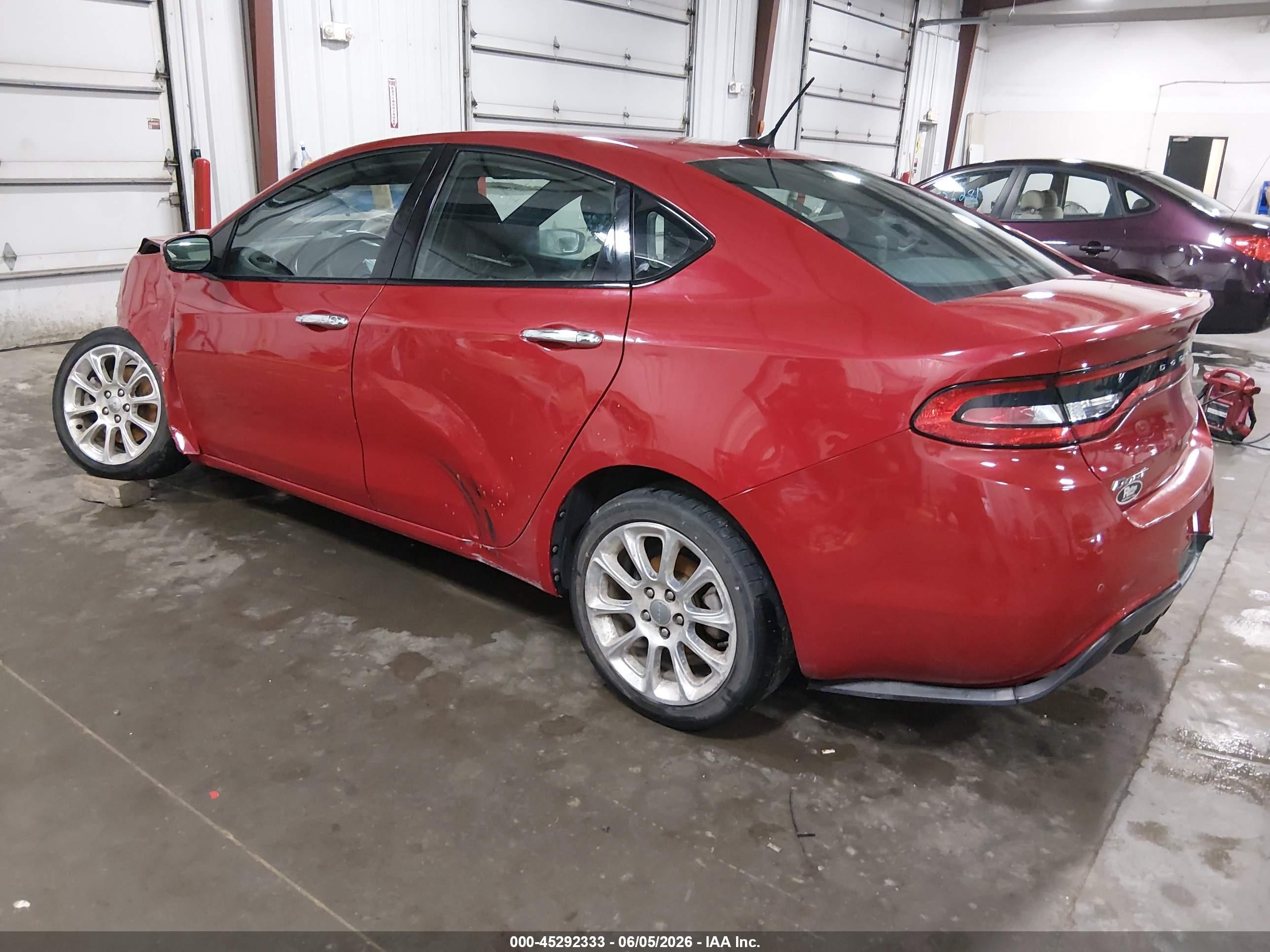 2013 Dodge Dart Limited Красный vin: 1C3CDFCA0DD131988