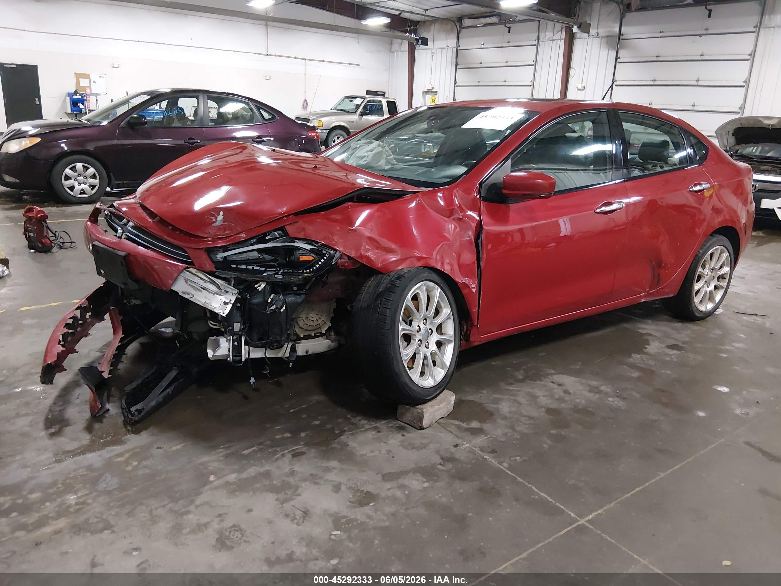 2013 Dodge Dart Limited Красный vin: 1C3CDFCA0DD131988