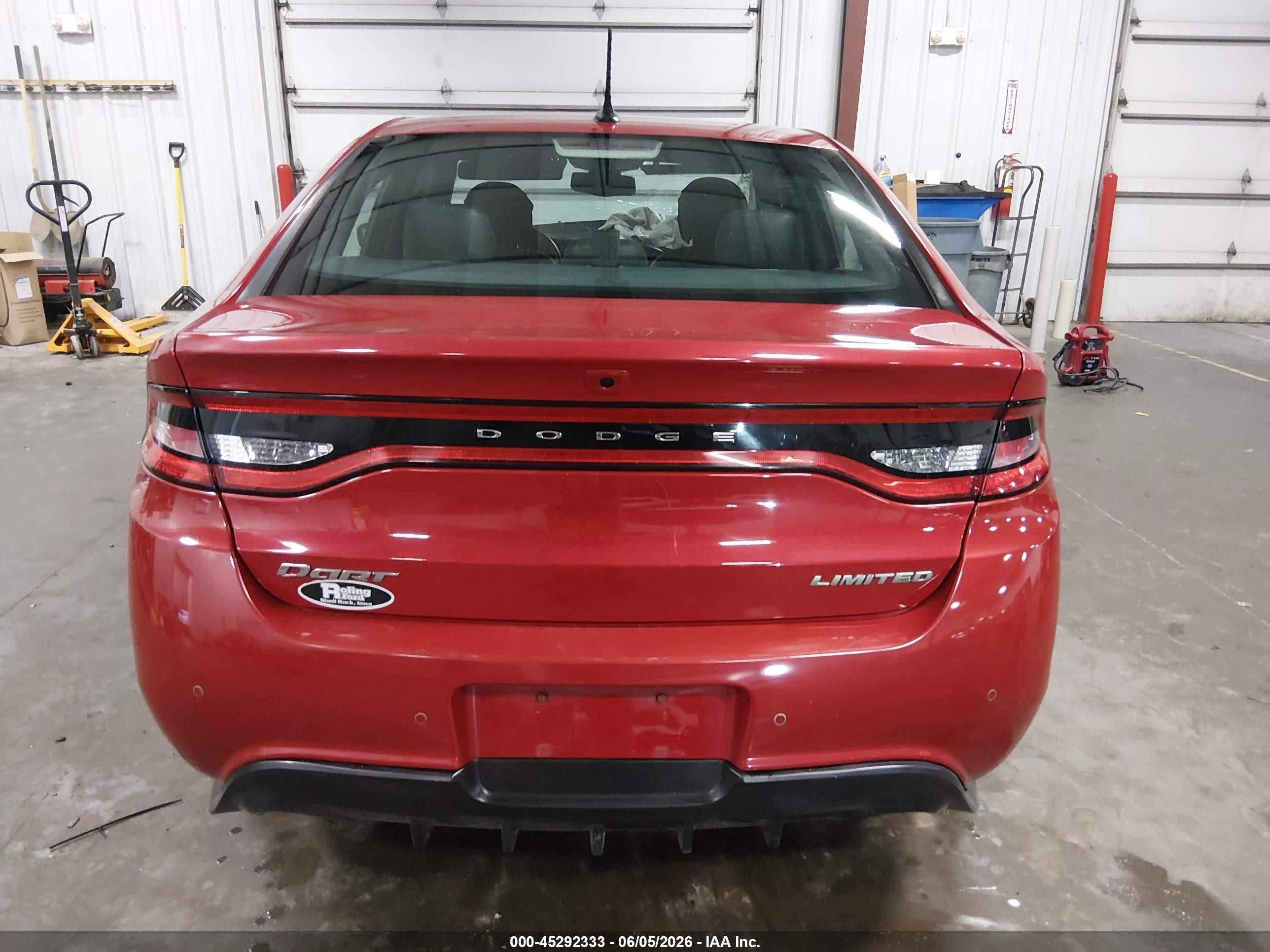 2013 Dodge Dart Limited Красный vin: 1C3CDFCA0DD131988