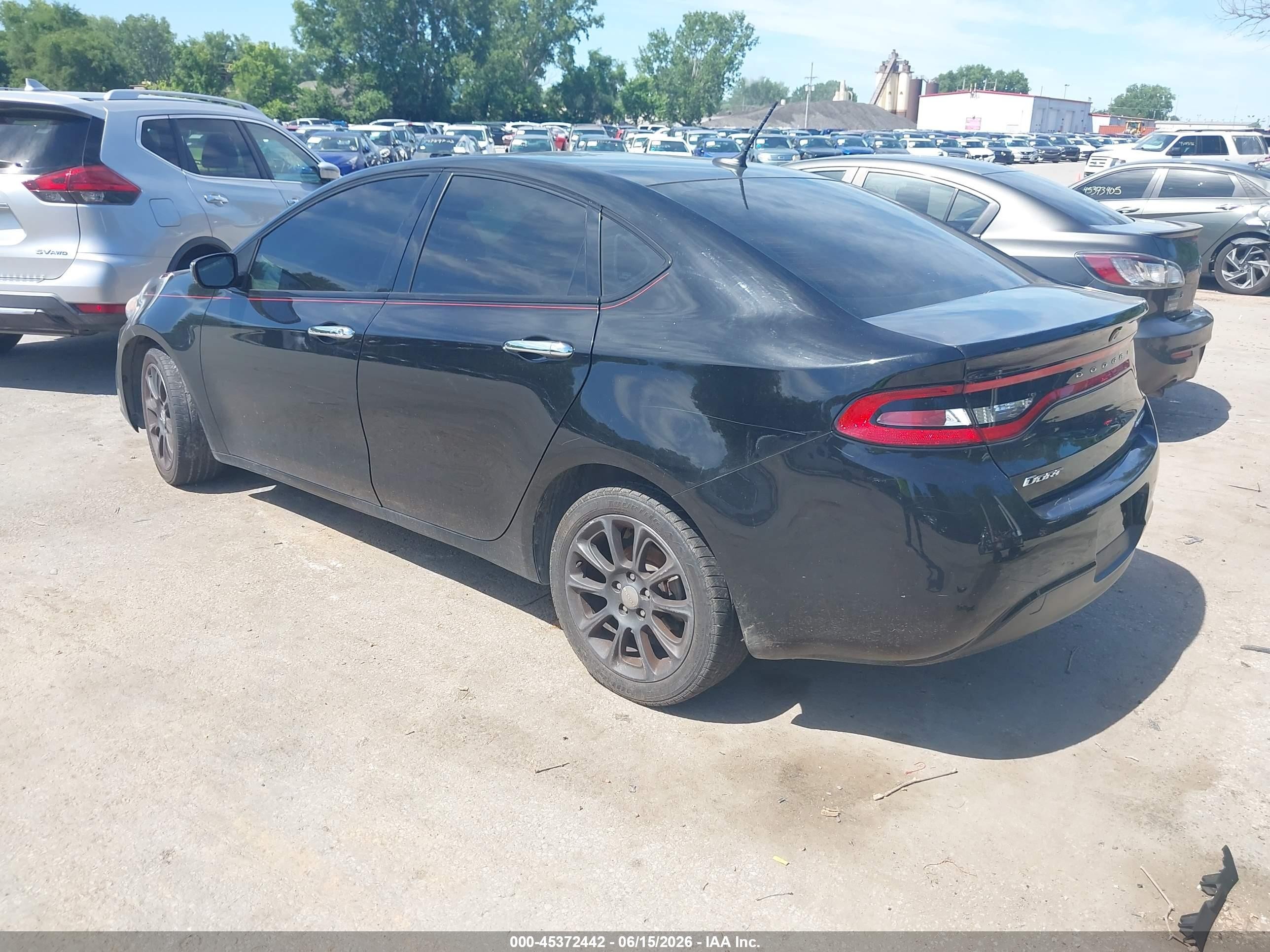 2013 Dodge Dart Limited Черный vin: 1C3CDFCA0DD156017