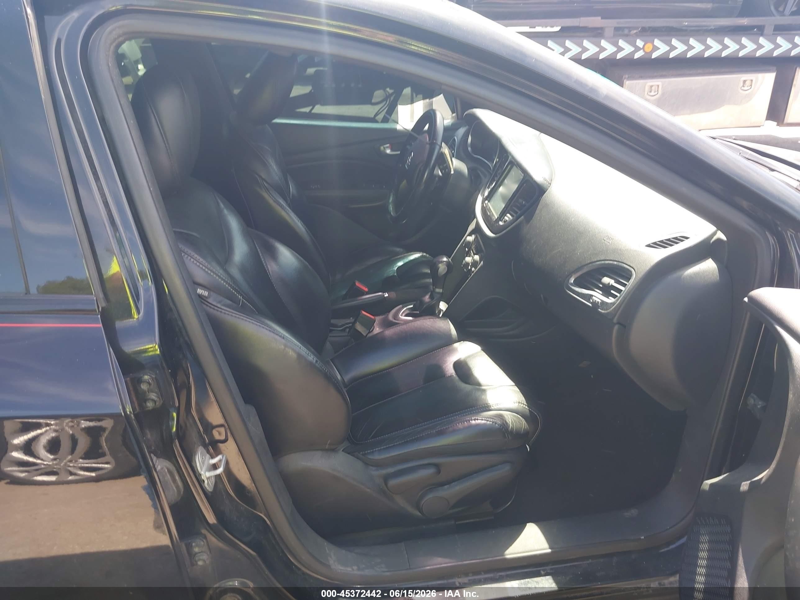 2013 Dodge Dart Limited Черный vin: 1C3CDFCA0DD156017