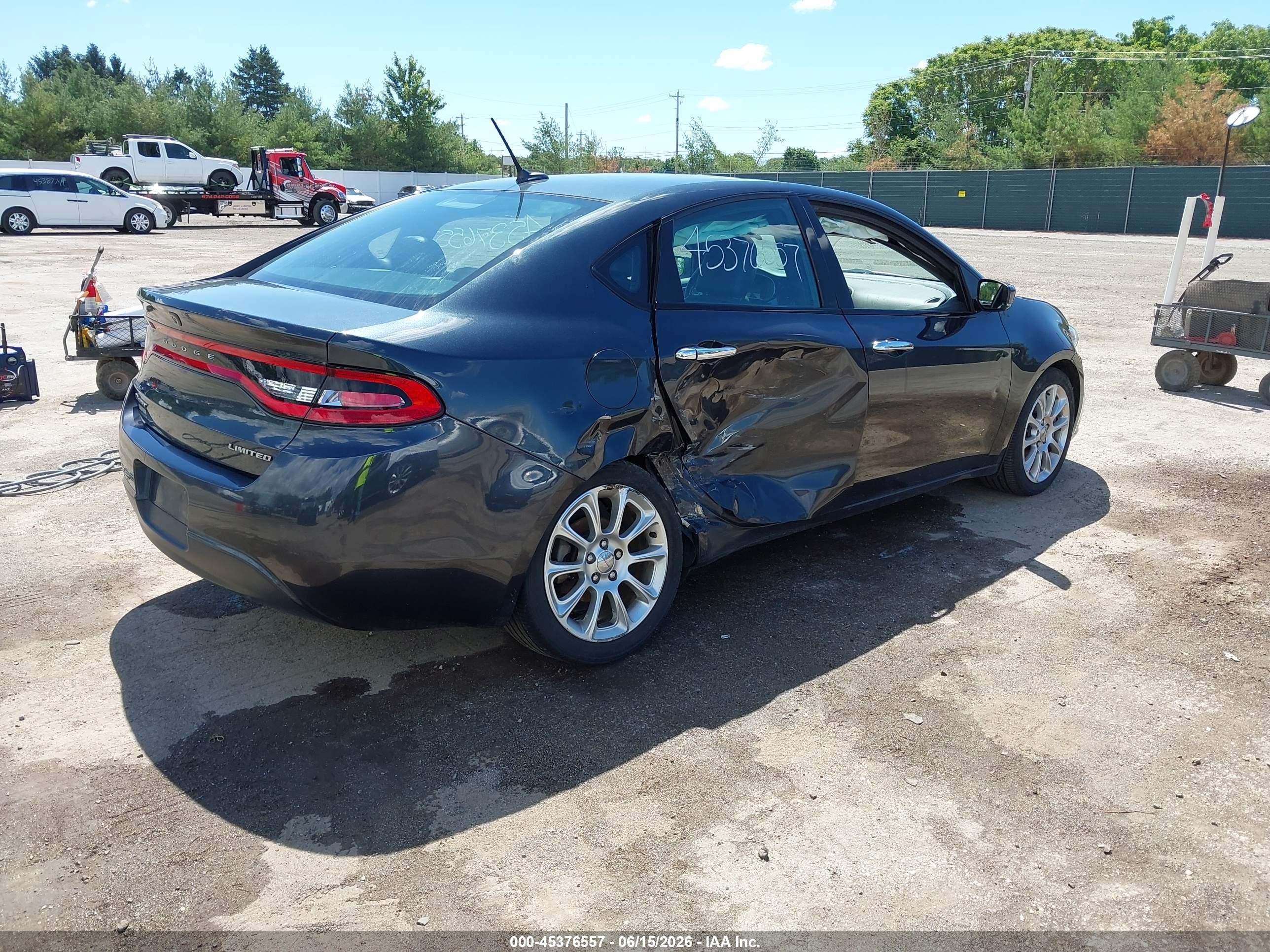 2013 Dodge Dart Limited Black vin: 1C3CDFCA0DD346593
